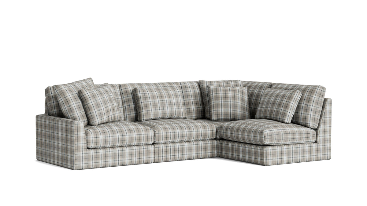 Breeze 4-Piece Modular Sectional Right, Large, Hudson Check
