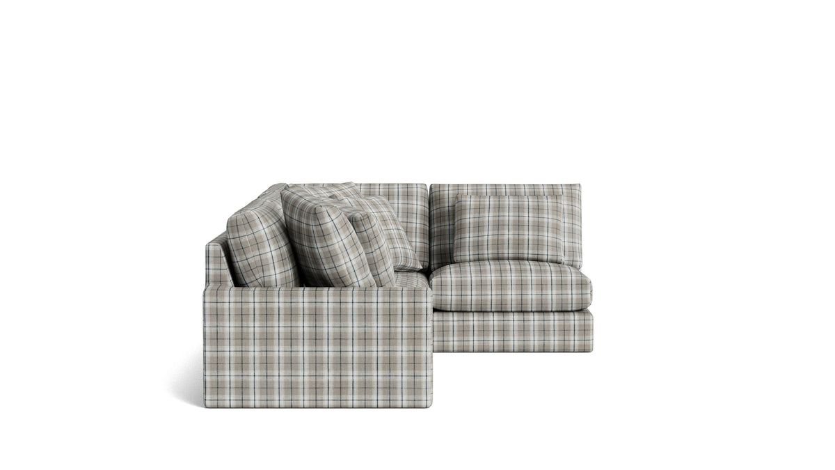 Breeze 4-Piece Modular Sectional Right, Large, Hudson Check