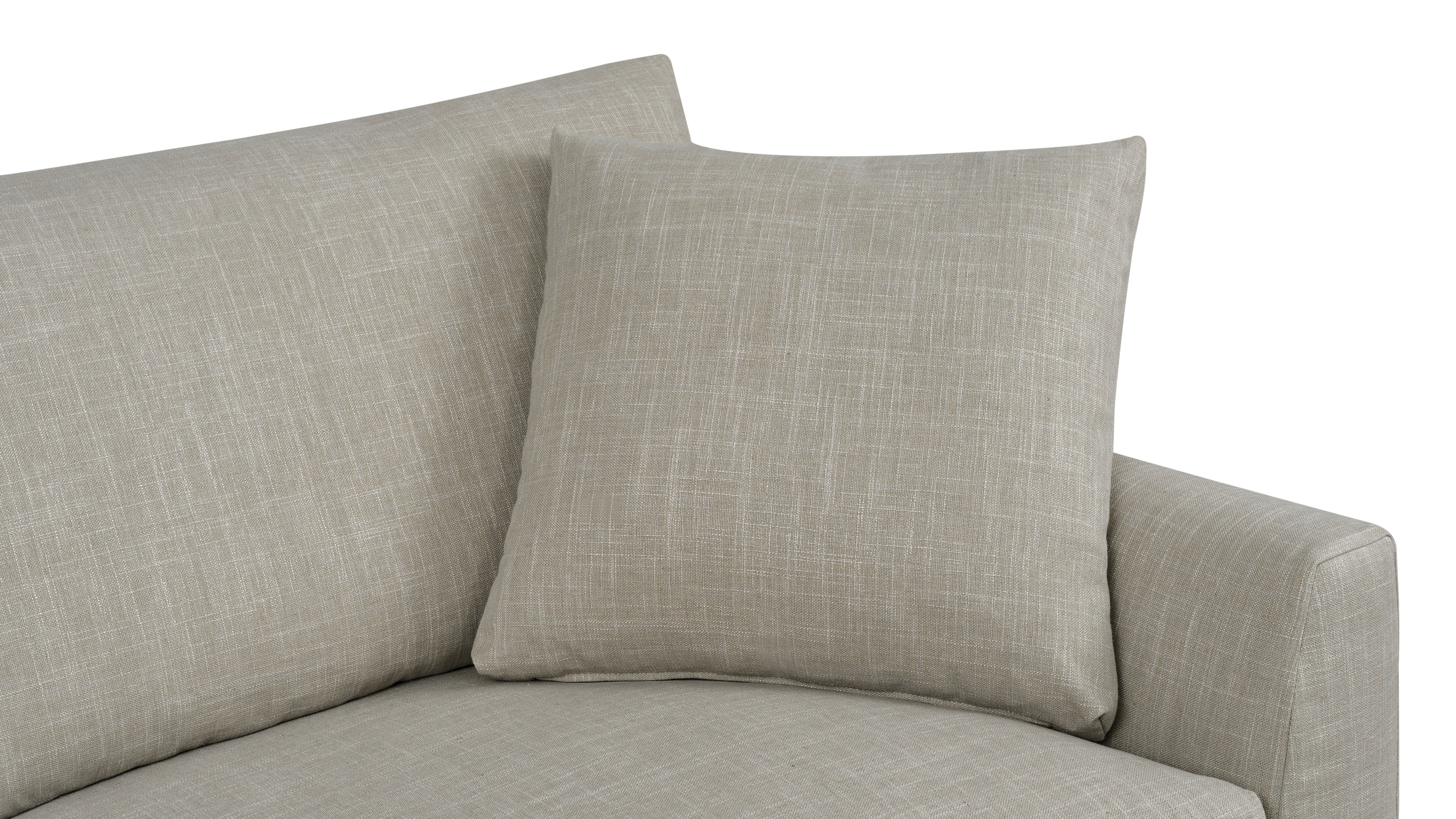 Breeze 4-Piece Modular Sectional Right, Standard, Light Pebble