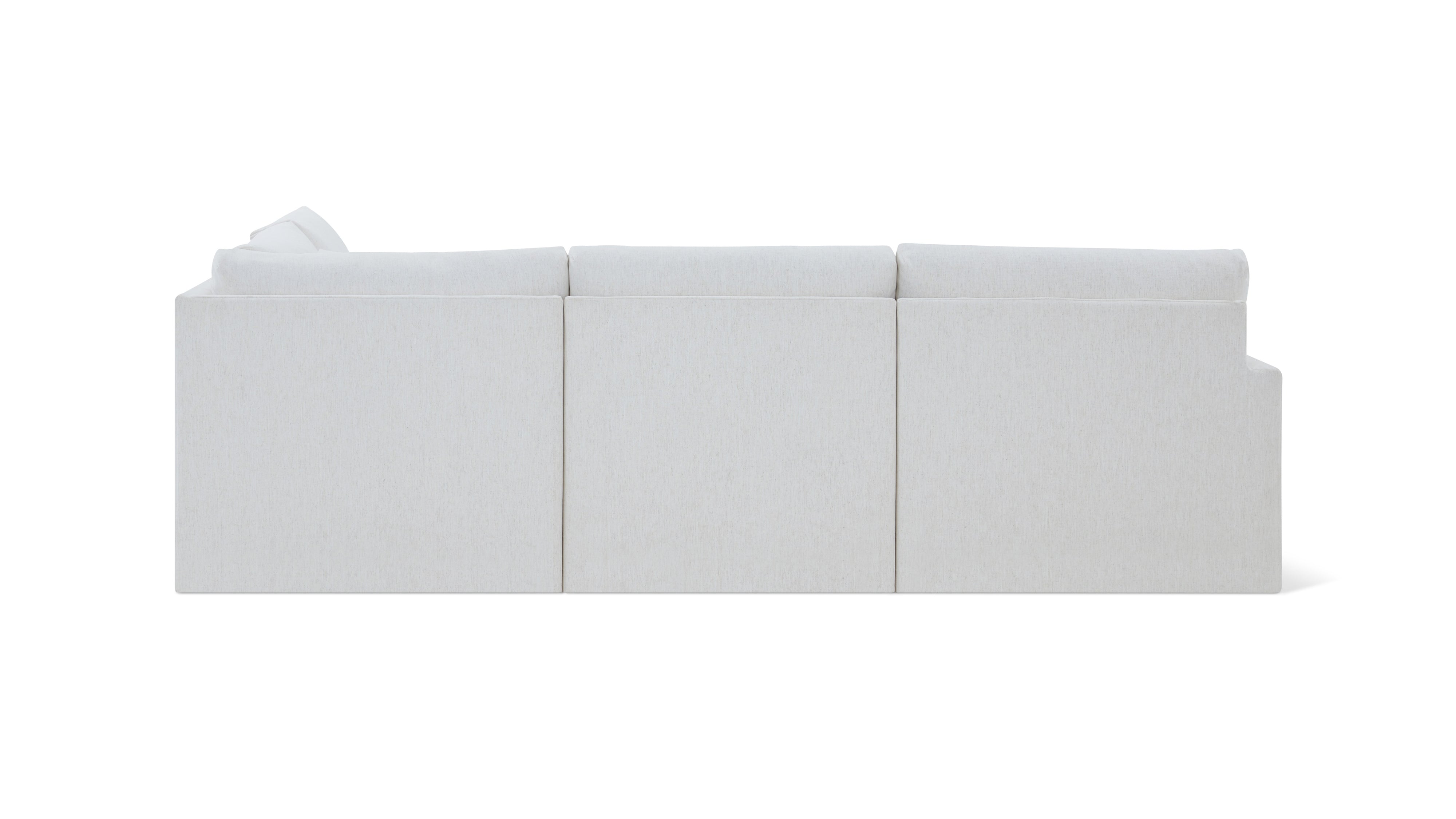 Breeze 4-Piece Modular Sectional Right, Standard, Nomad Snow