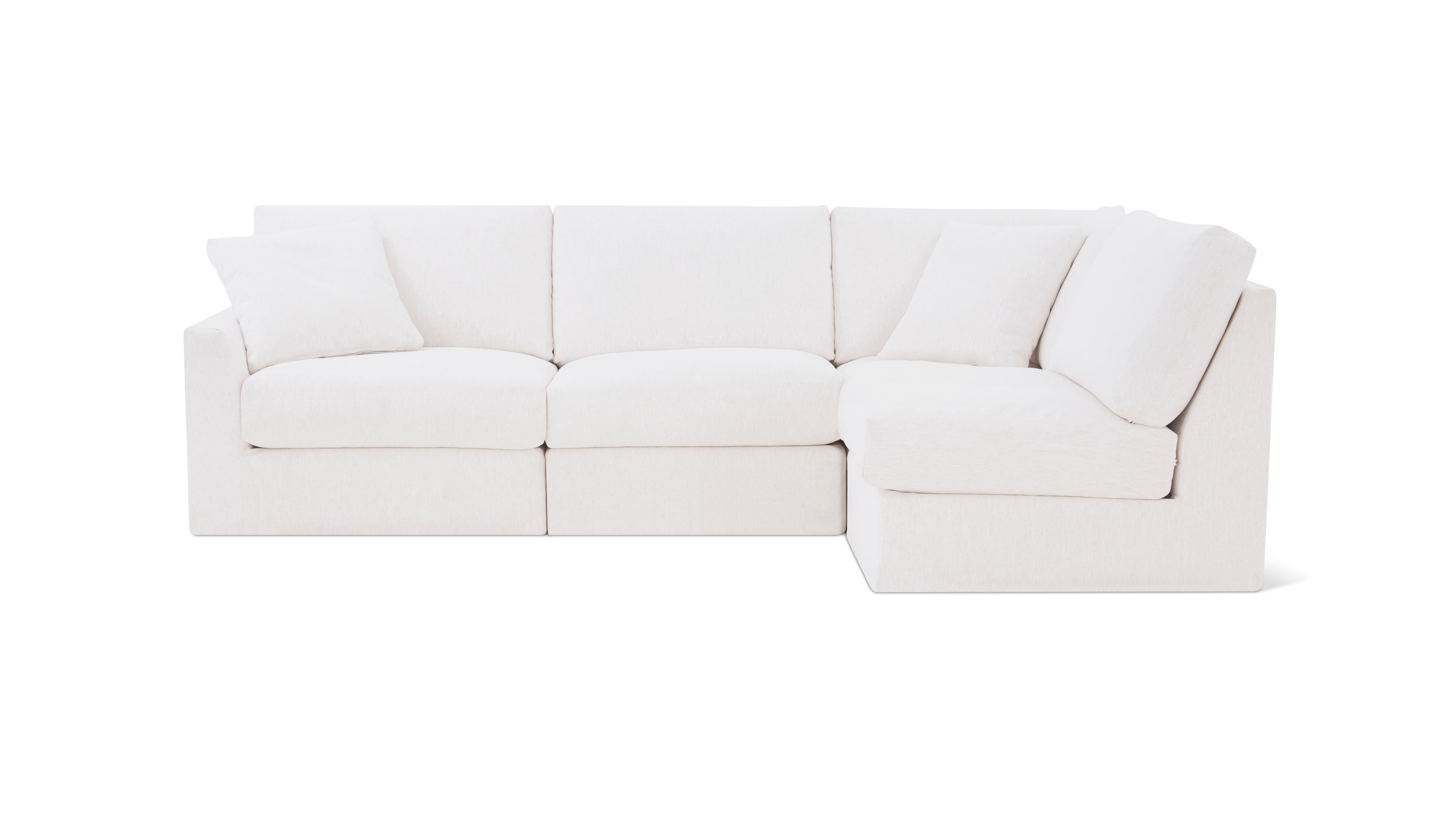 Breeze 4-Piece Modular Sectional Right, Standard, Nomad Snow