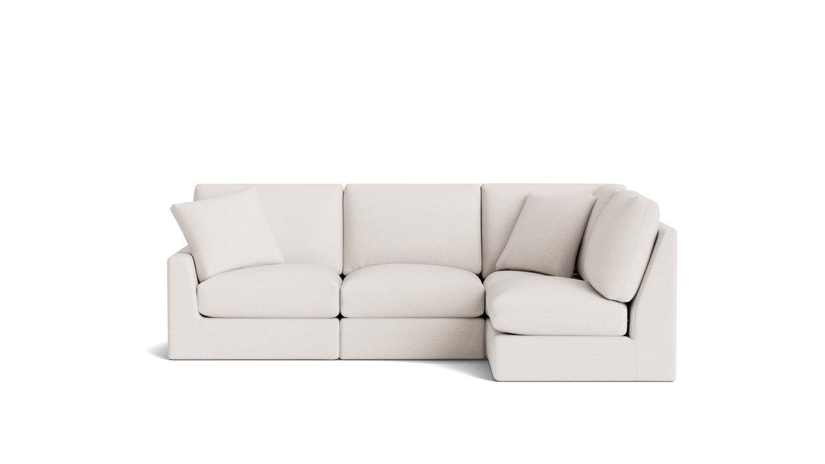 Breeze 4-Piece Modular Sectional Right, Standard, Nomad Snow