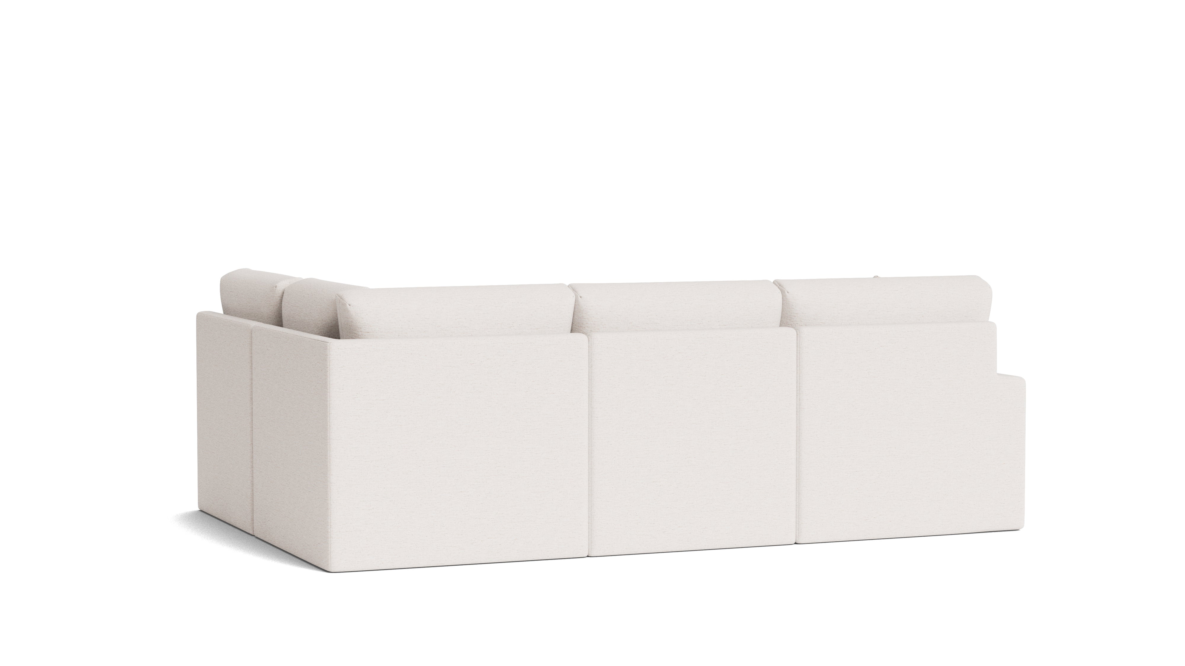 Breeze 4-Piece Modular Sectional Right, Standard, Nomad Snow