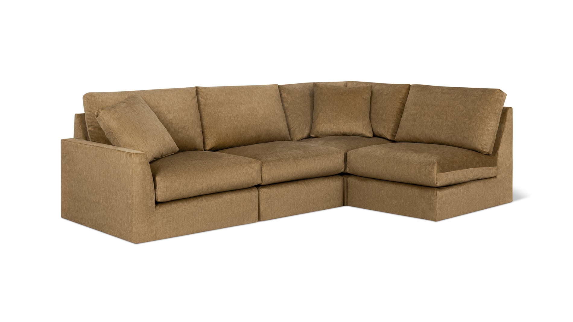 Breeze 4-Piece Modular Sectional Right, Standard, Bronze_image