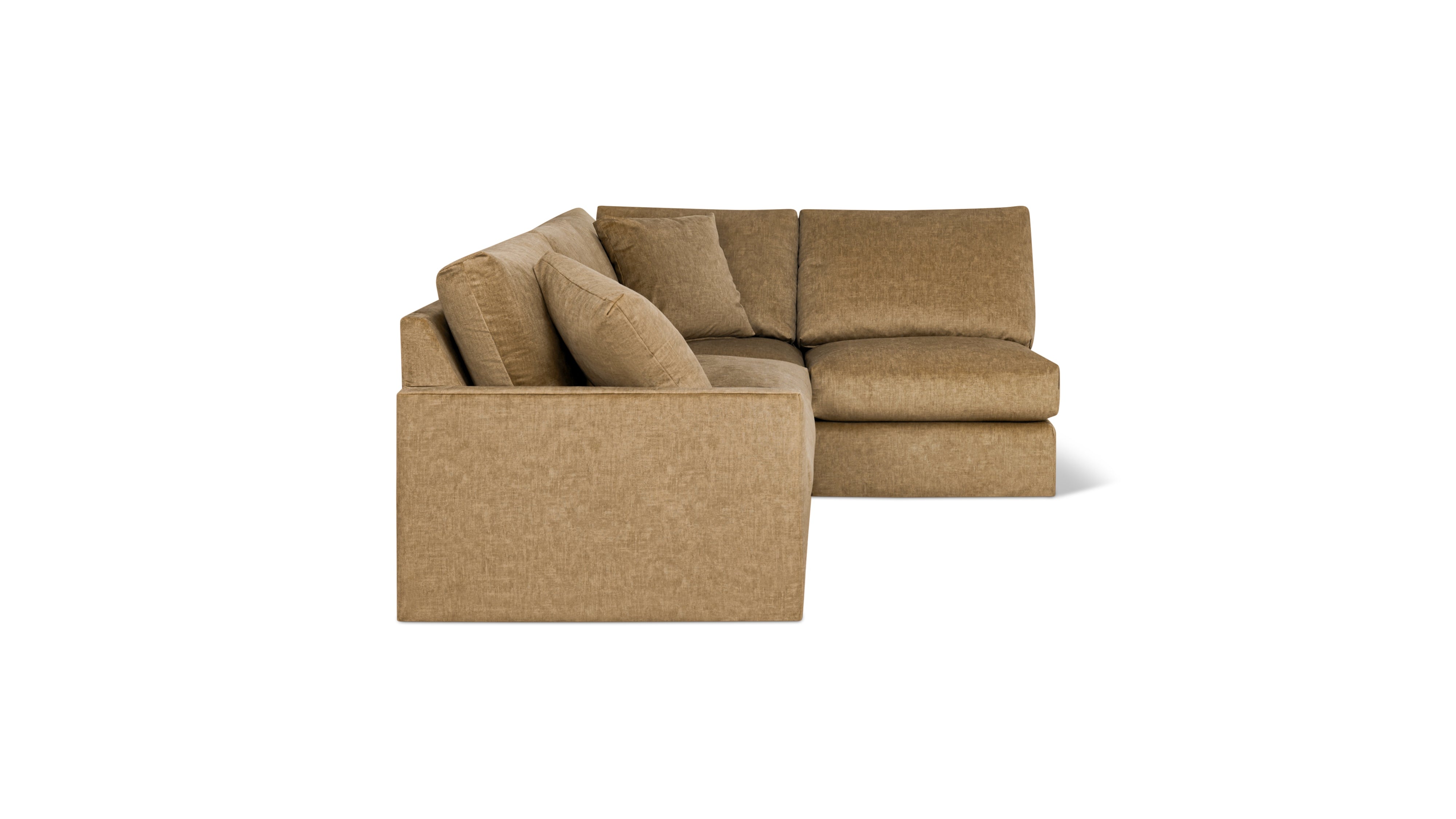 Breeze 4-Piece Modular Sectional Right, Standard, Bronze