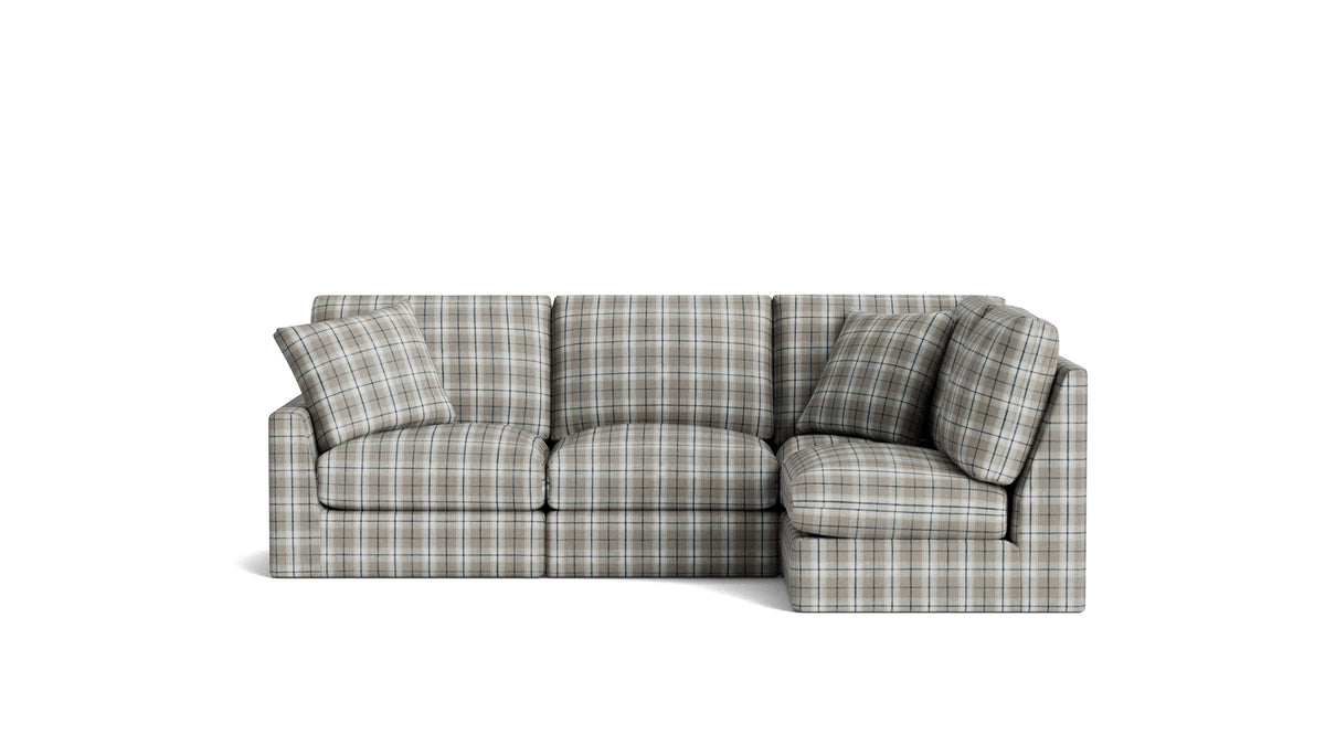 Breeze 4-Piece Modular Sectional Right, Standard, Hudson Check_image