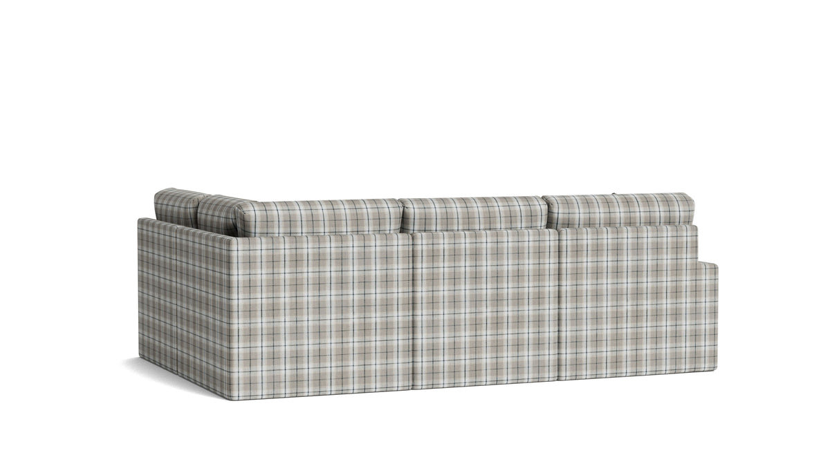 Breeze 4-Piece Modular Sectional Right, Standard, Hudson Check