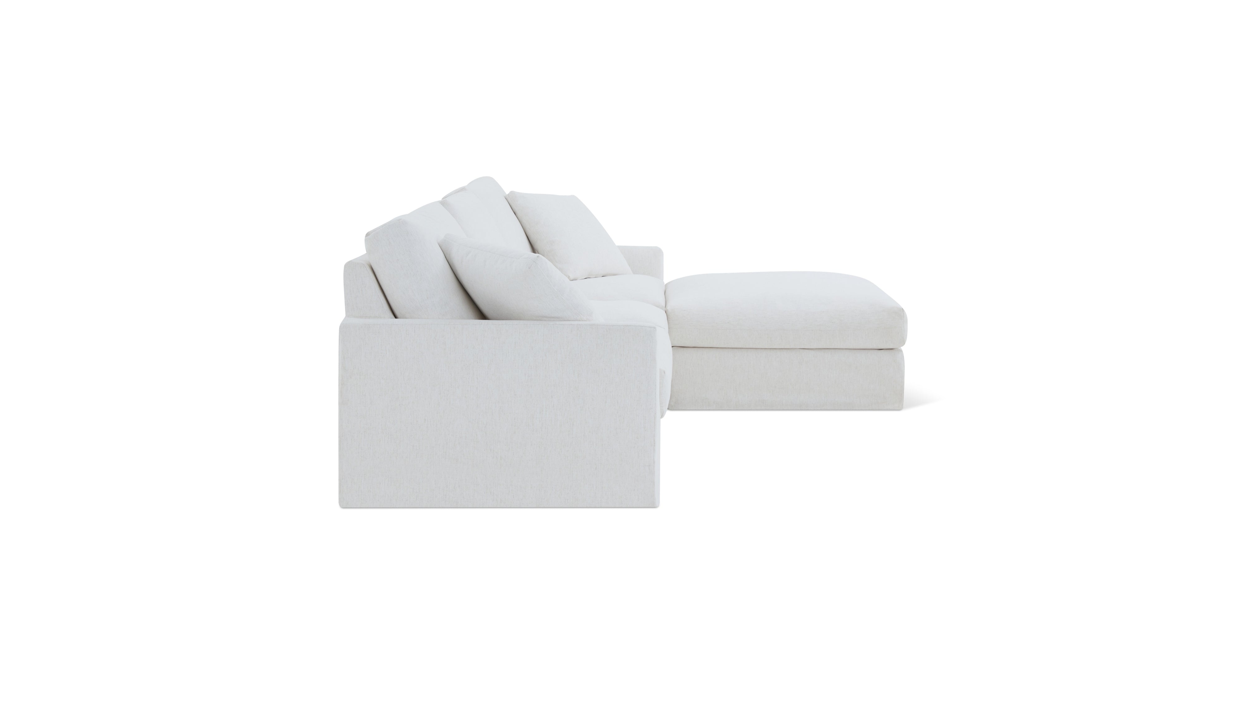 Breeze 4-Piece Modular Sectional, Standard, Nomad Snow
