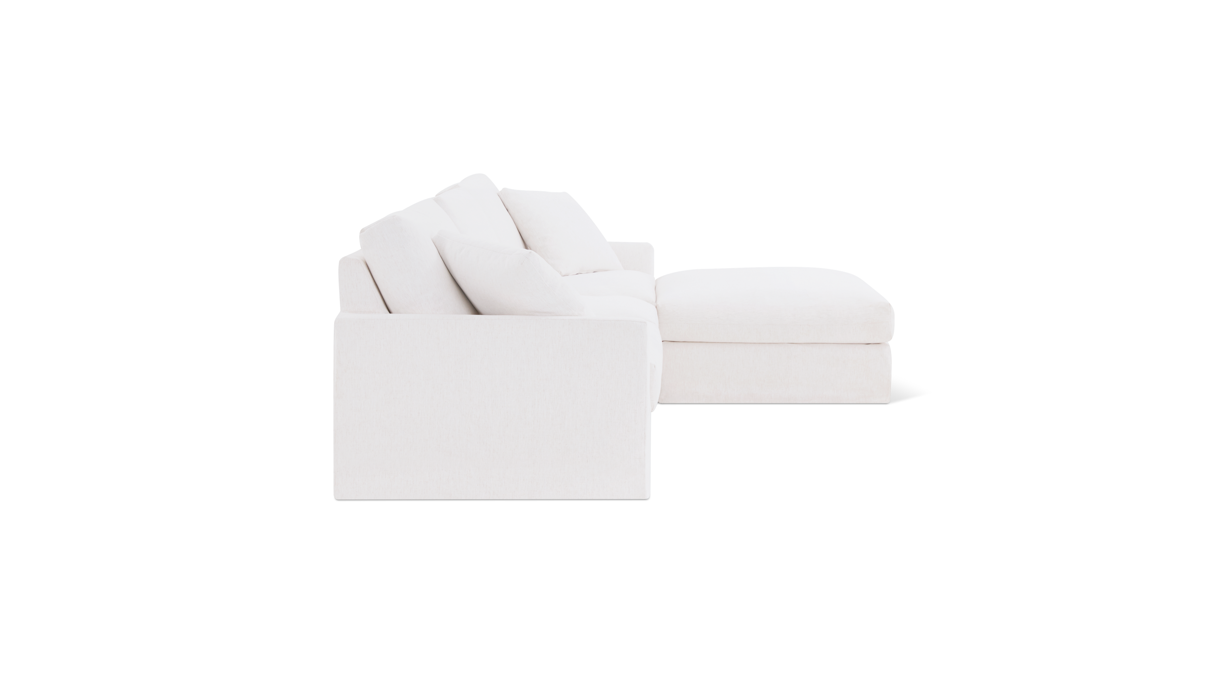 Breeze 4-Piece Modular Sectional, Standard, Nomad Snow