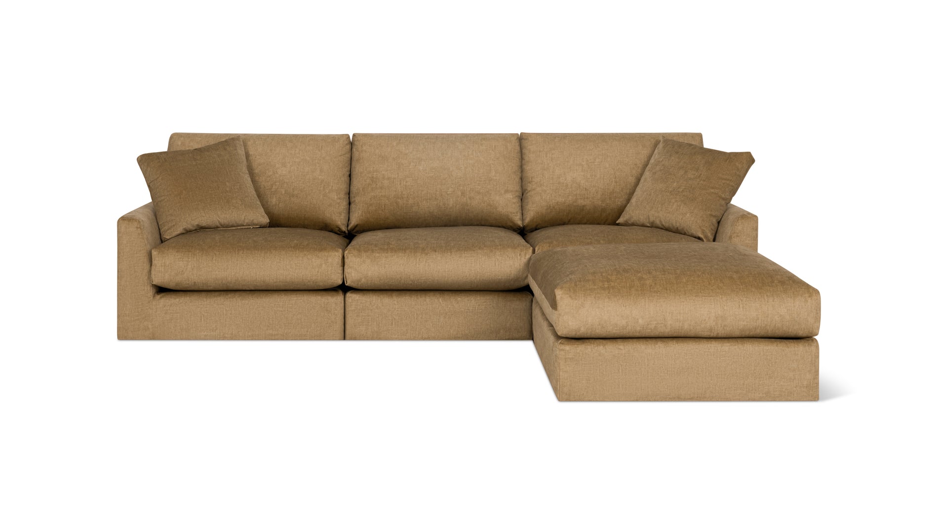 Breeze 4-Piece Modular Sectional, Standard, Bronze_image