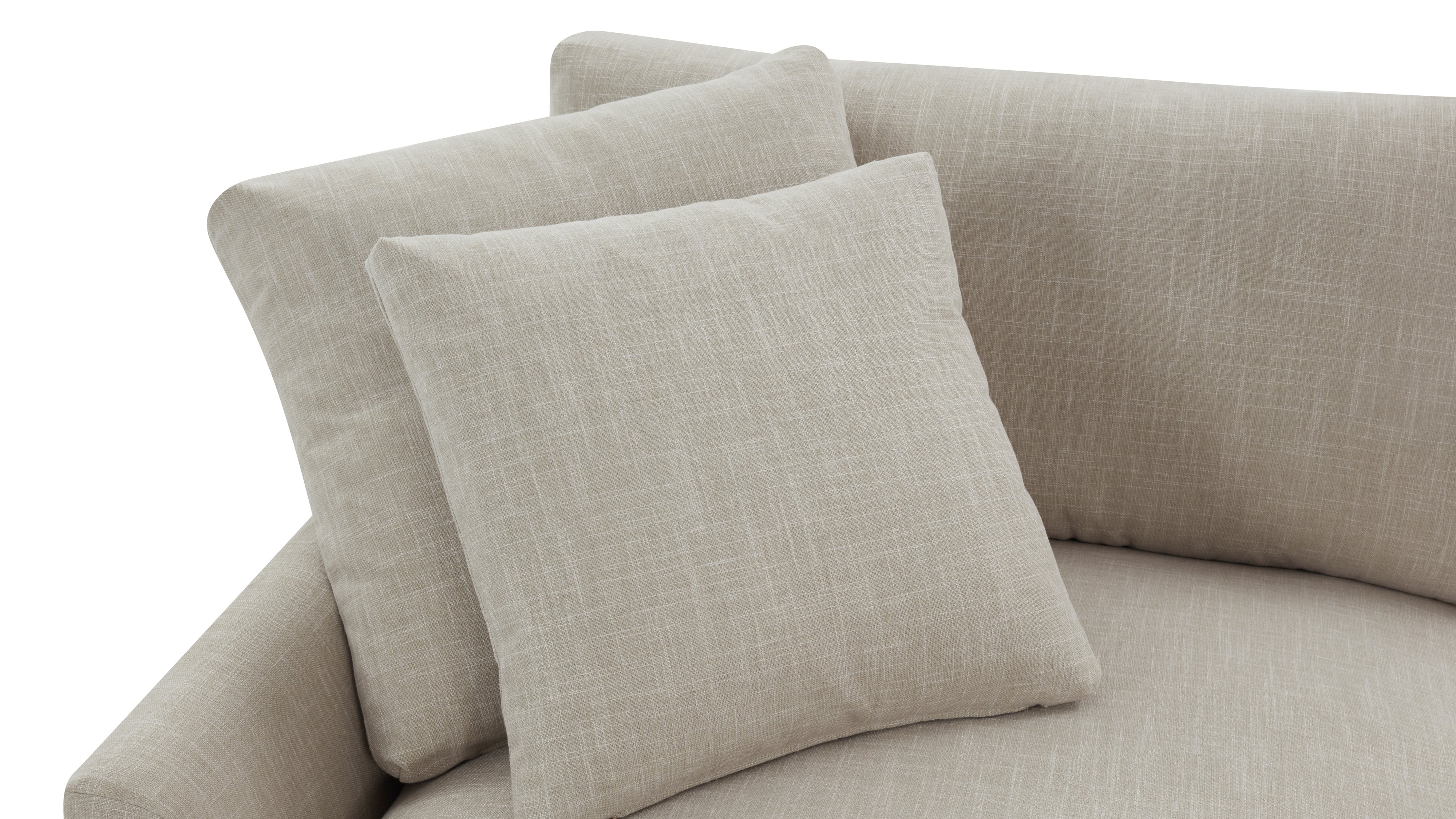 Breeze 5-Piece Modular Sectional Closed, Large, Light Pebble