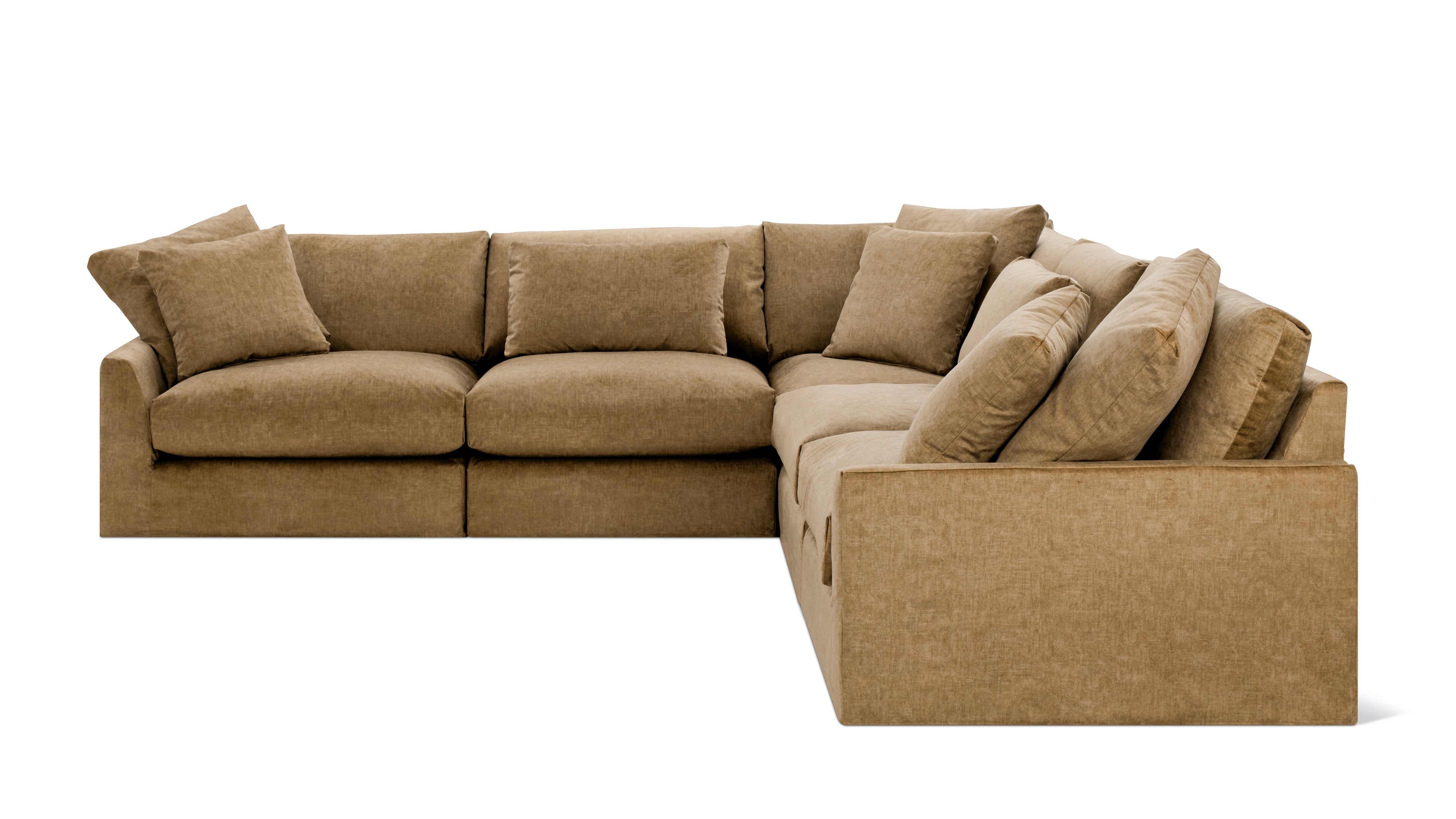 Breeze 5-Piece Modular Sectional Closed, Large, Bronze