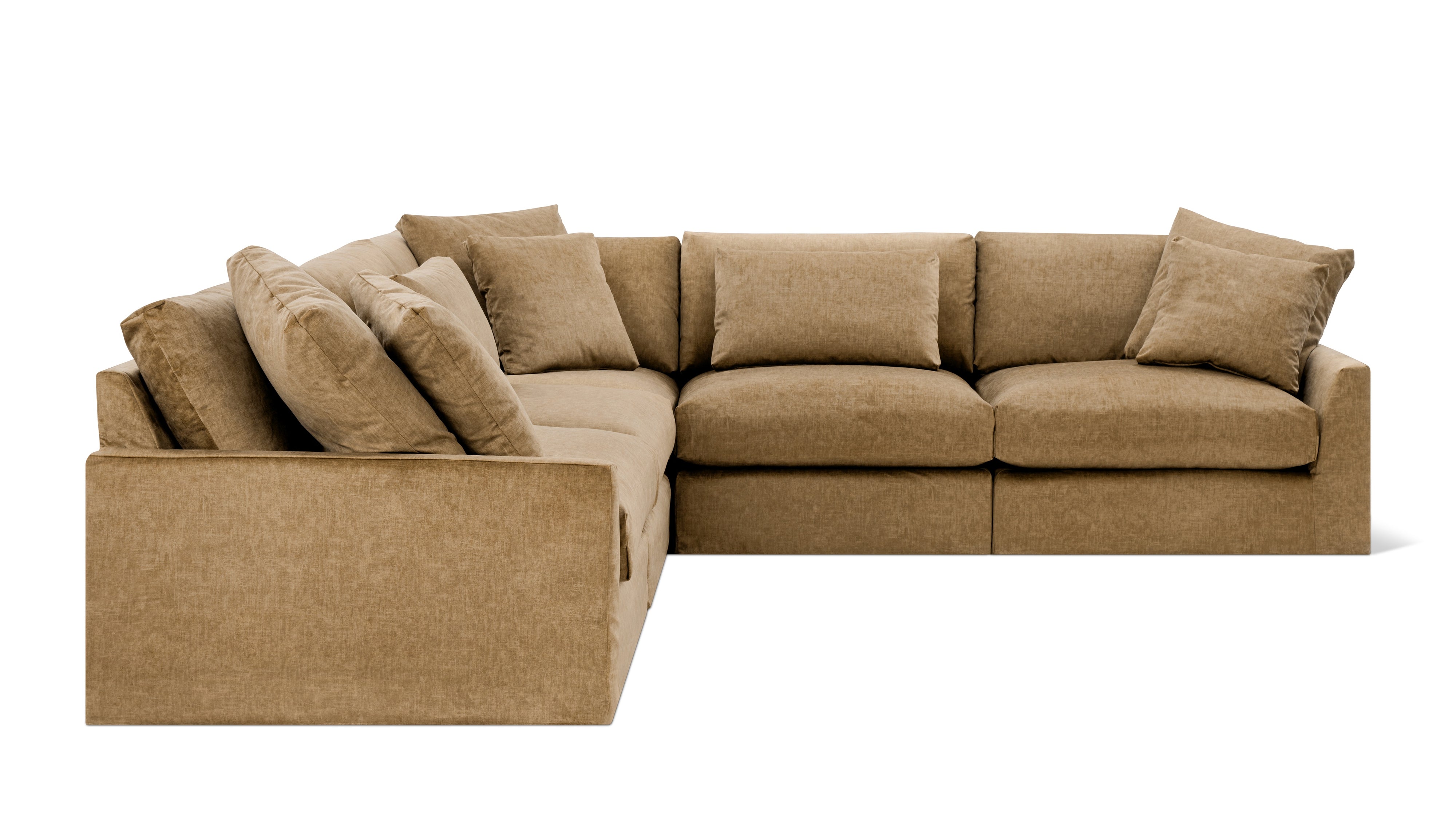 Breeze 5-Piece Modular Sectional Closed, Large, Bronze
