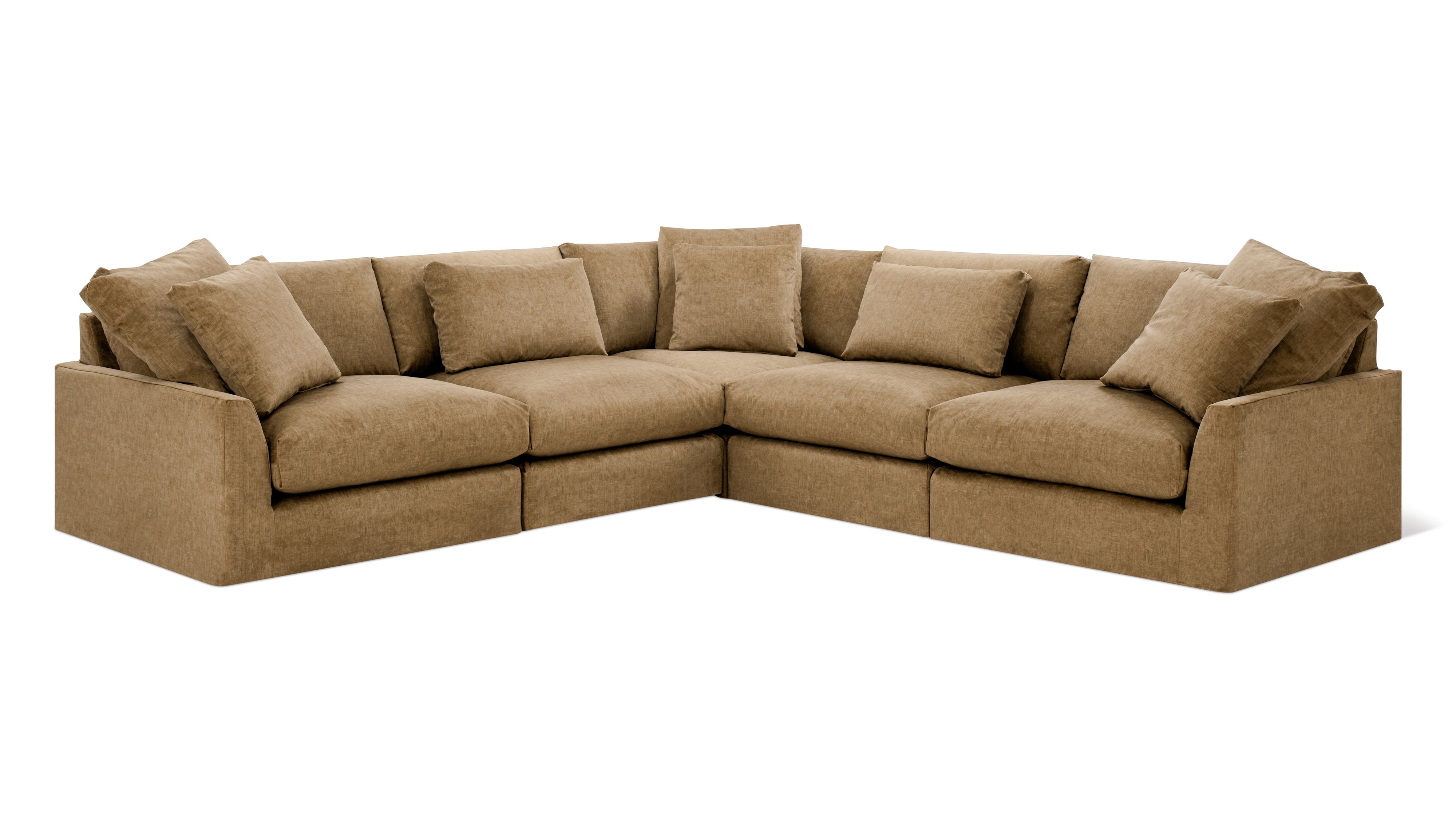 Breeze 5-Piece Modular Sectional Closed, Large, Bronze