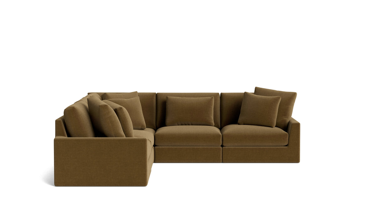 Breeze 5-Piece Modular Sectional Closed, Large, Bronze