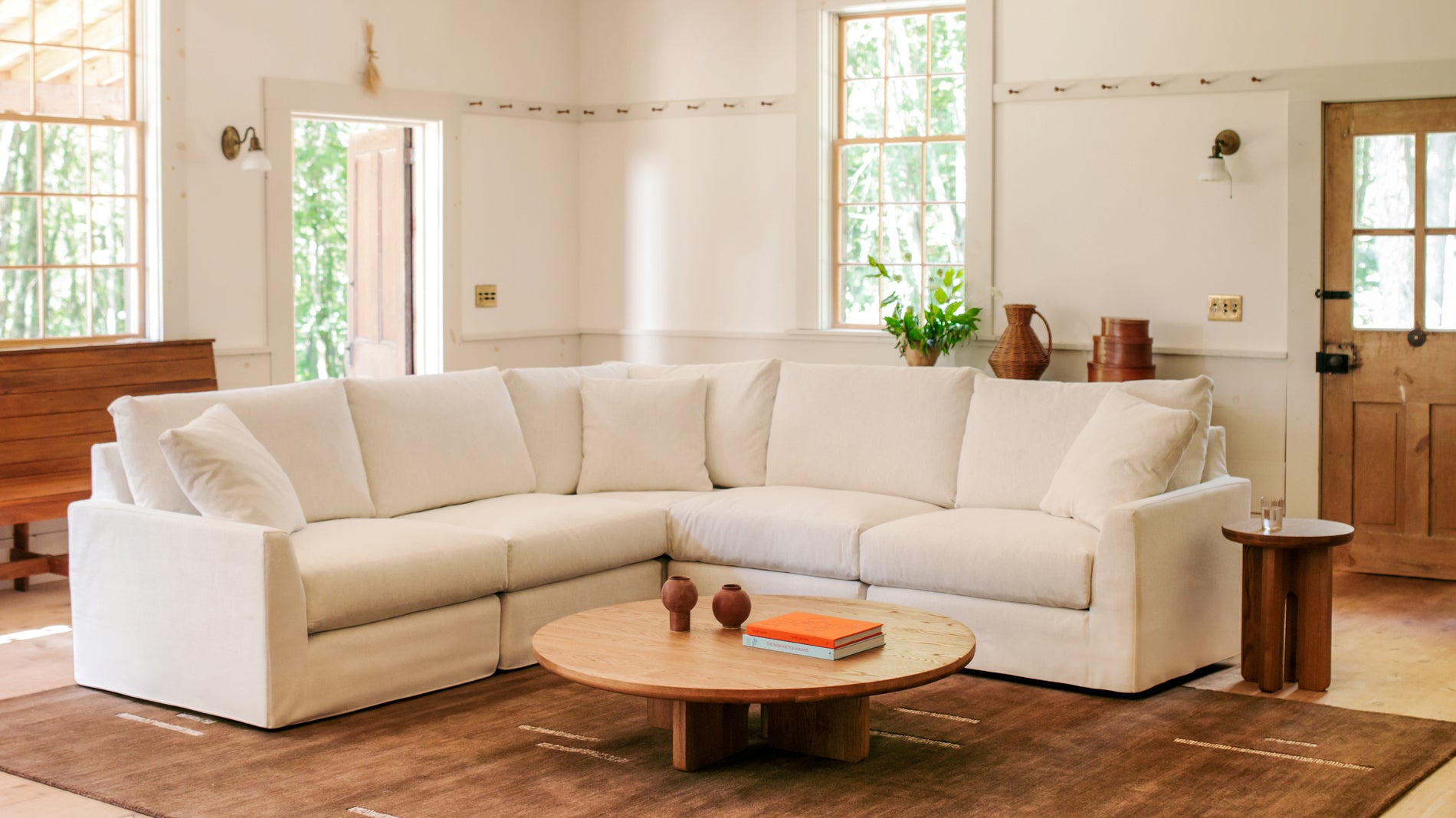 Breeze 5-Piece Modular Sectional Closed, Standard, Nomad Snow_image