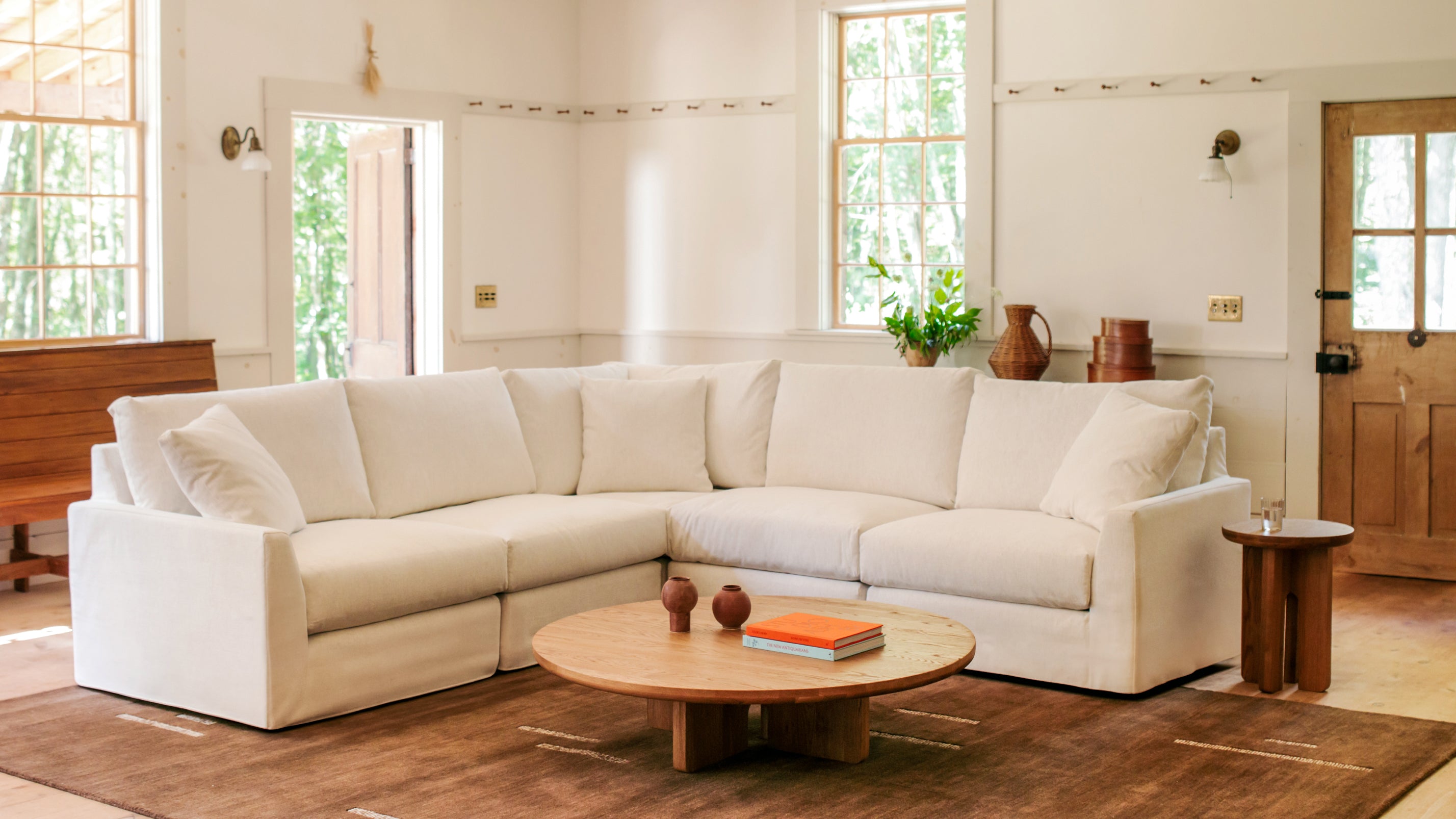 Breeze 5-Piece Modular Sectional Closed, Standard, Nomad Snow