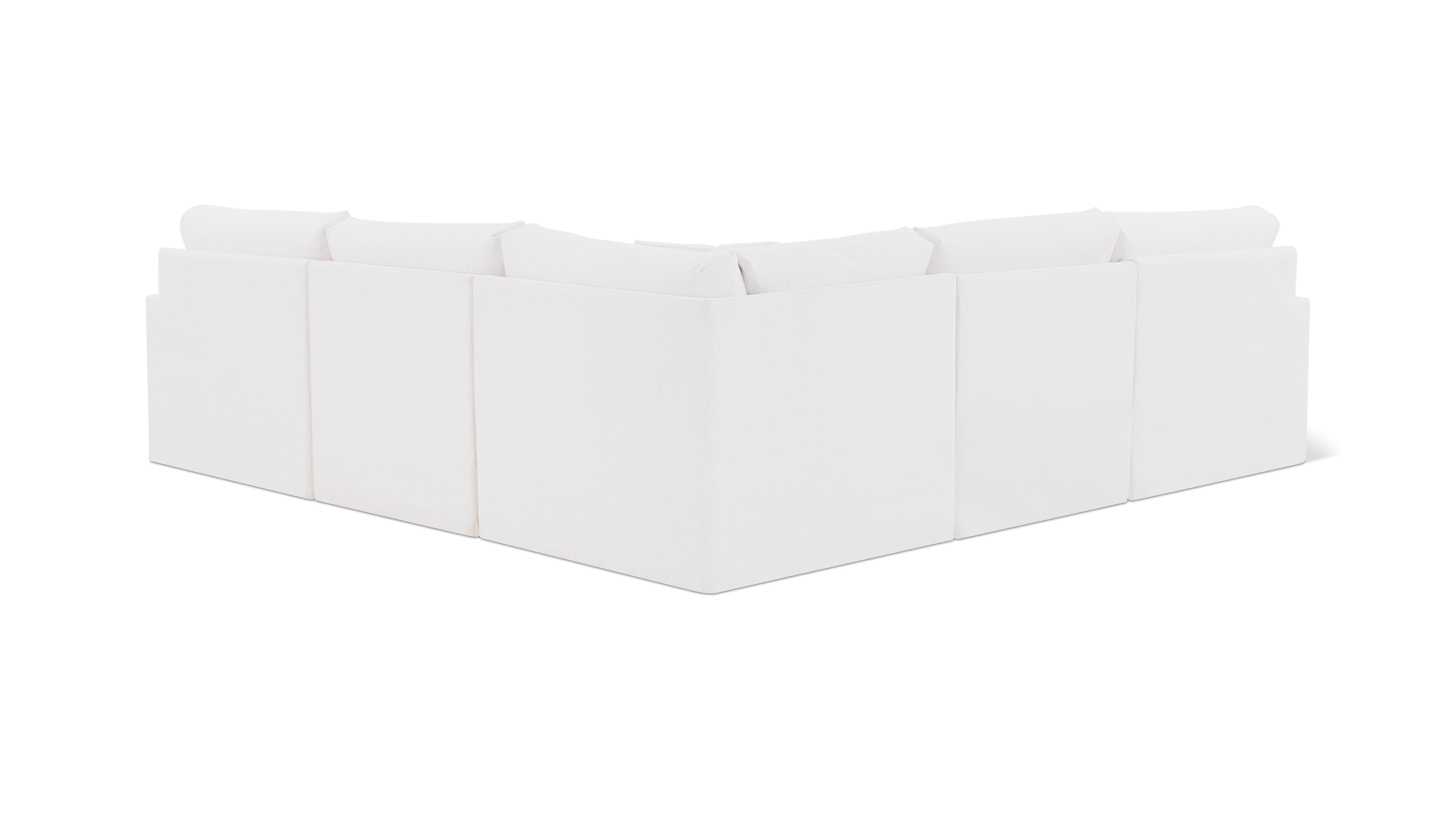 Breeze 5-Piece Modular Sectional Closed, Standard, Nomad Snow