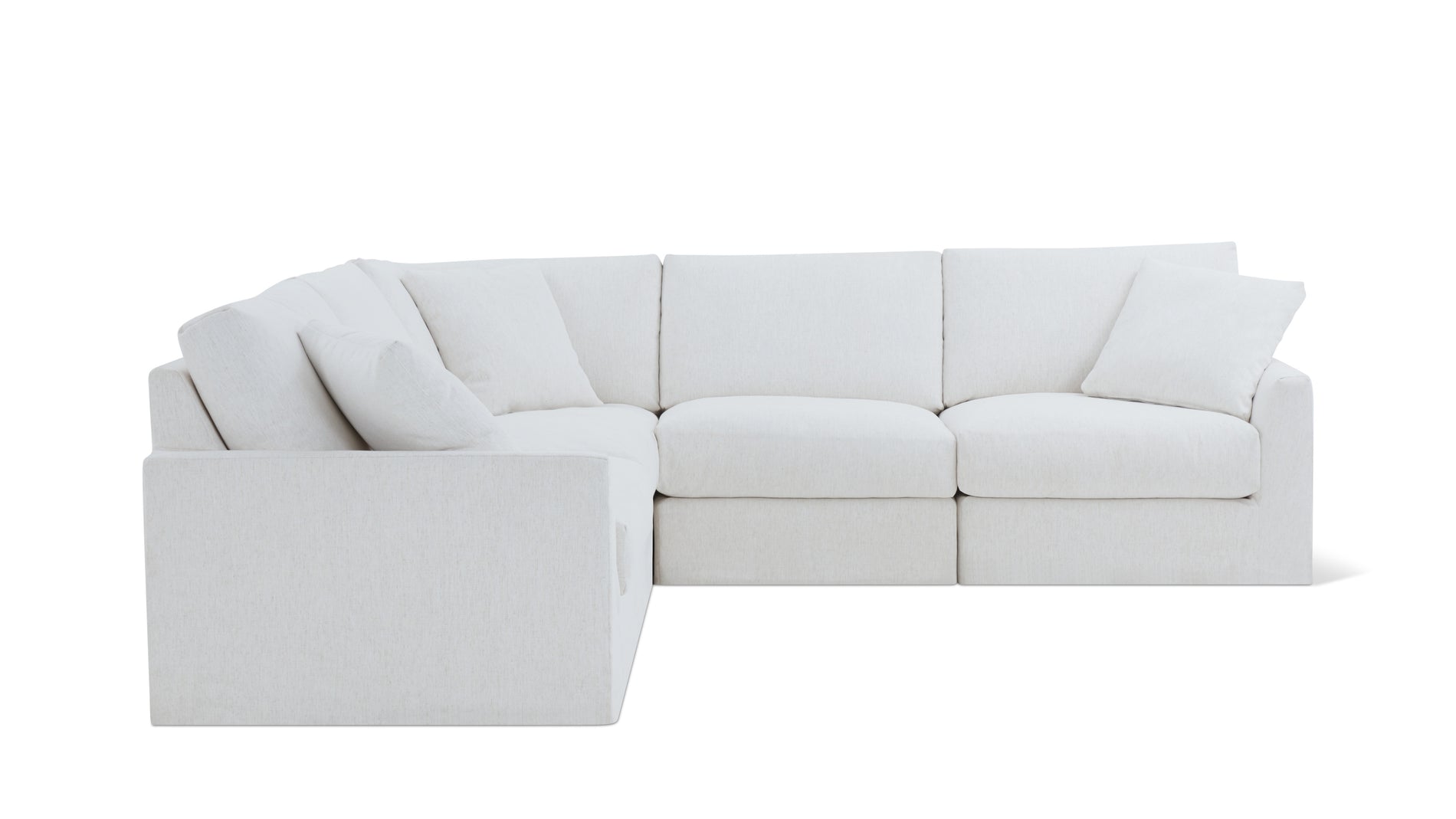 Breeze 5-Piece Modular Sectional Closed, Standard, Nomad Snow_image