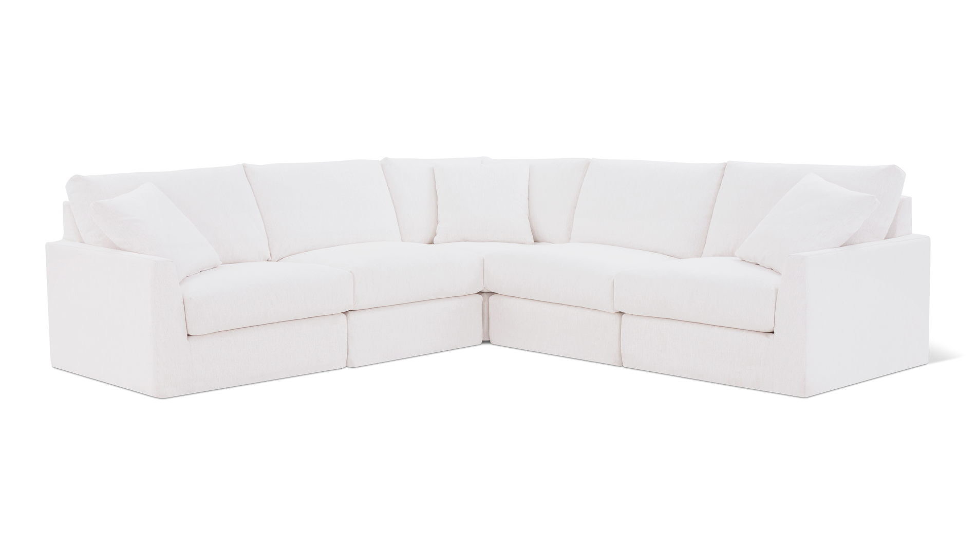 Breeze 5-Piece Modular Sectional Closed, Standard, Nomad Snow_image