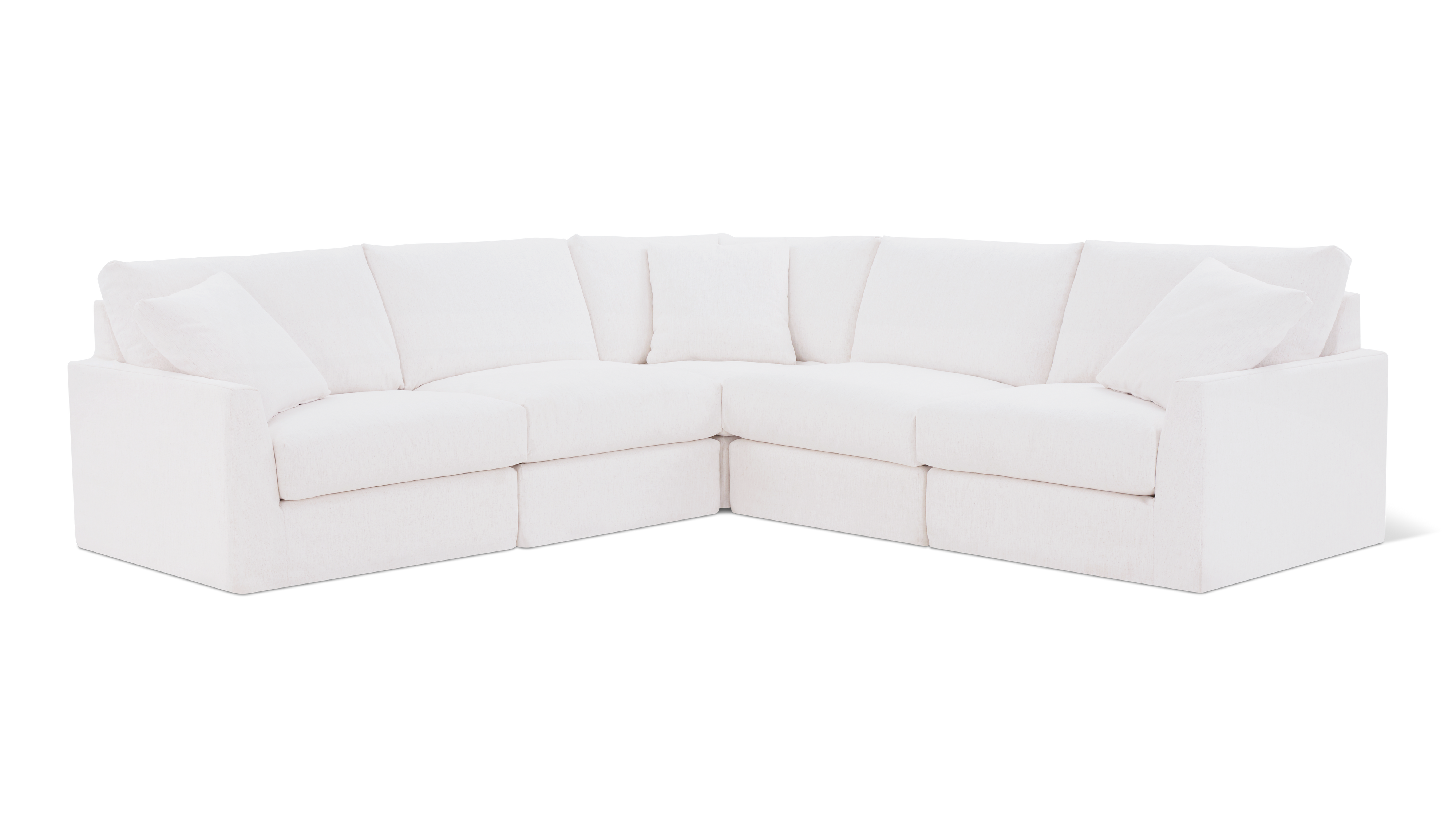 Breeze 5-Piece Modular Sectional Closed, Standard, Nomad Snow