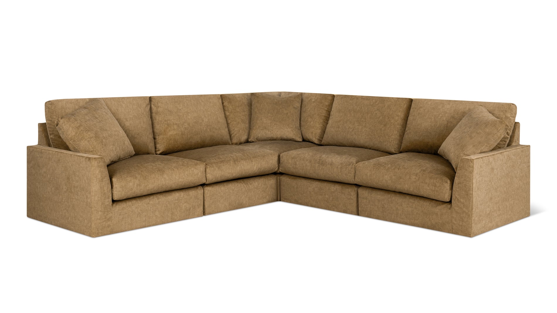 Breeze 5-Piece Modular Sectional Closed, Standard, Bronze_image