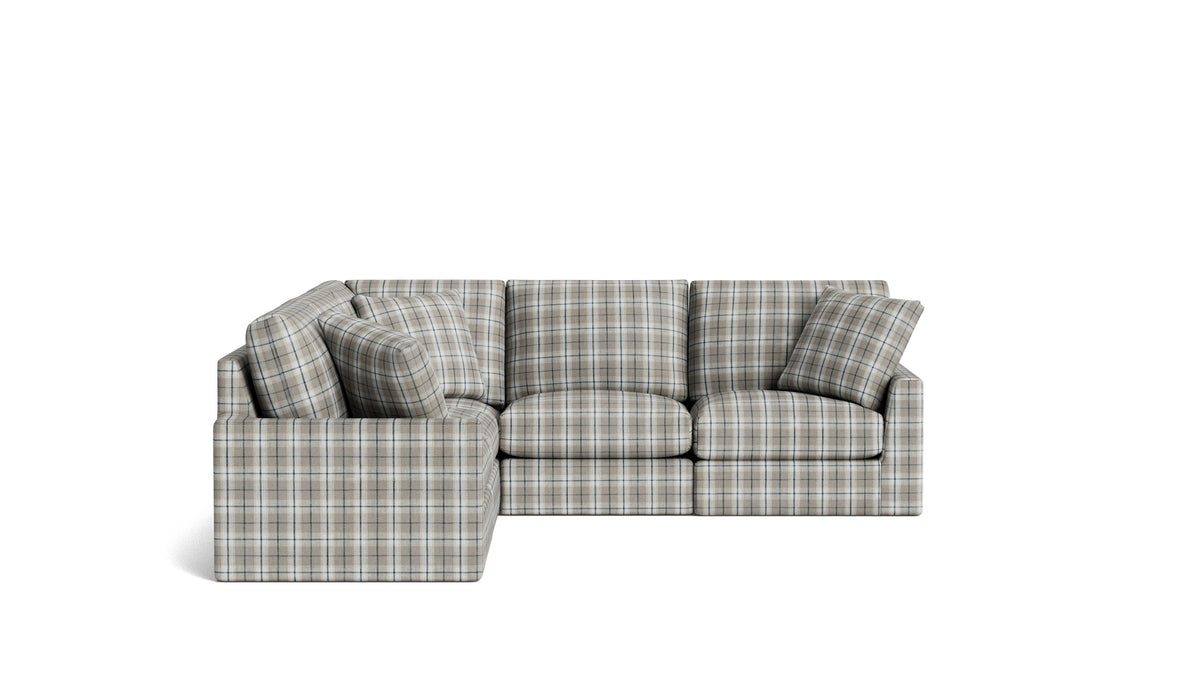 Breeze 5-Piece Modular Sectional Closed, Standard, Hudson Check