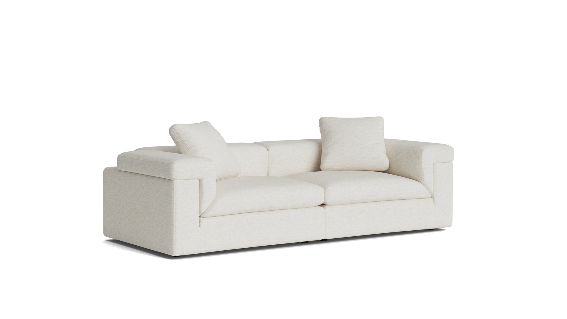 Saddle 2-Piece Modular Sofa, Nomad Snow_image