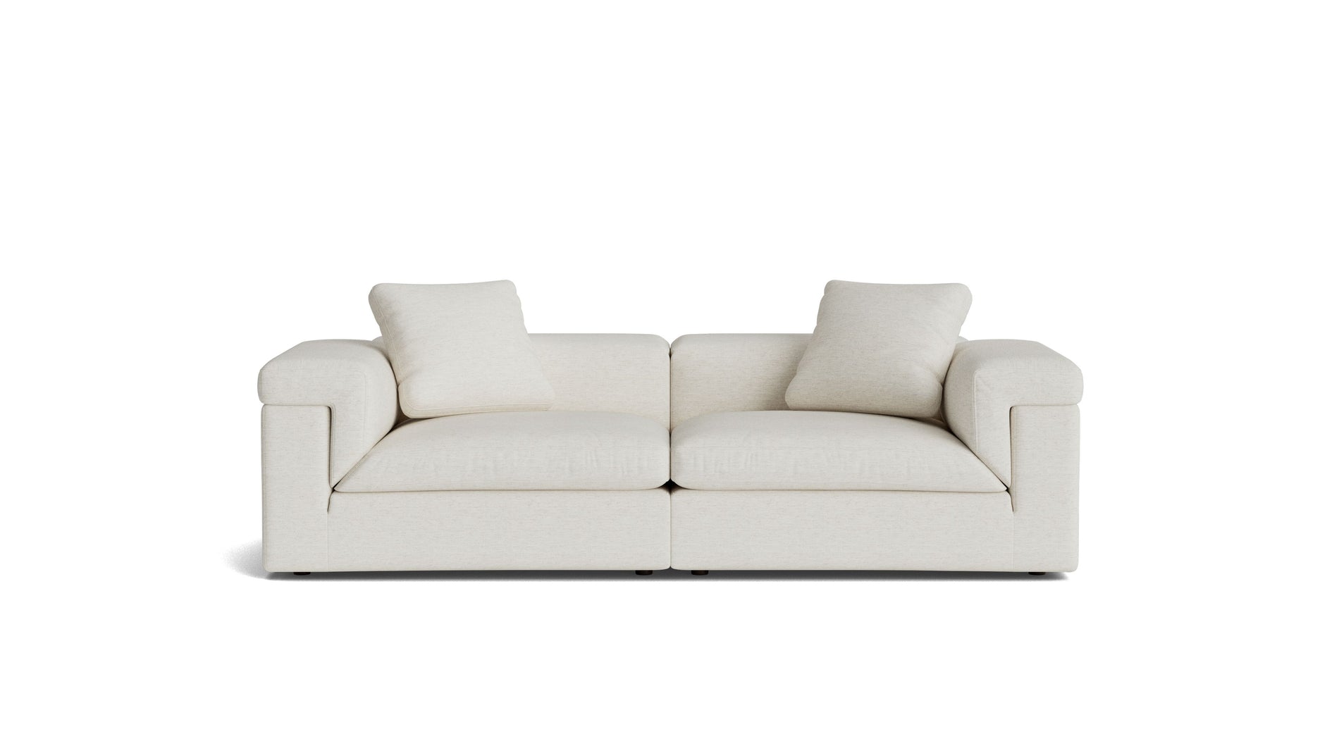 Saddle 2-Piece Modular Sofa, Nomad Snow_image