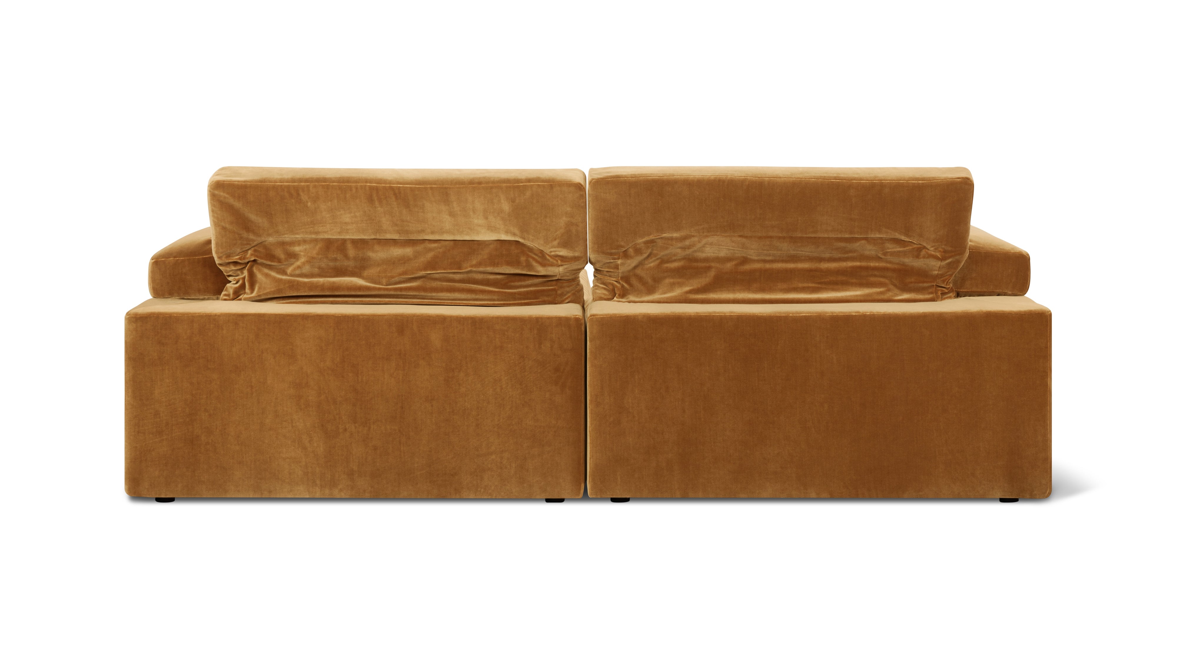 Saddle 2-Piece Modular Sofa, Gold