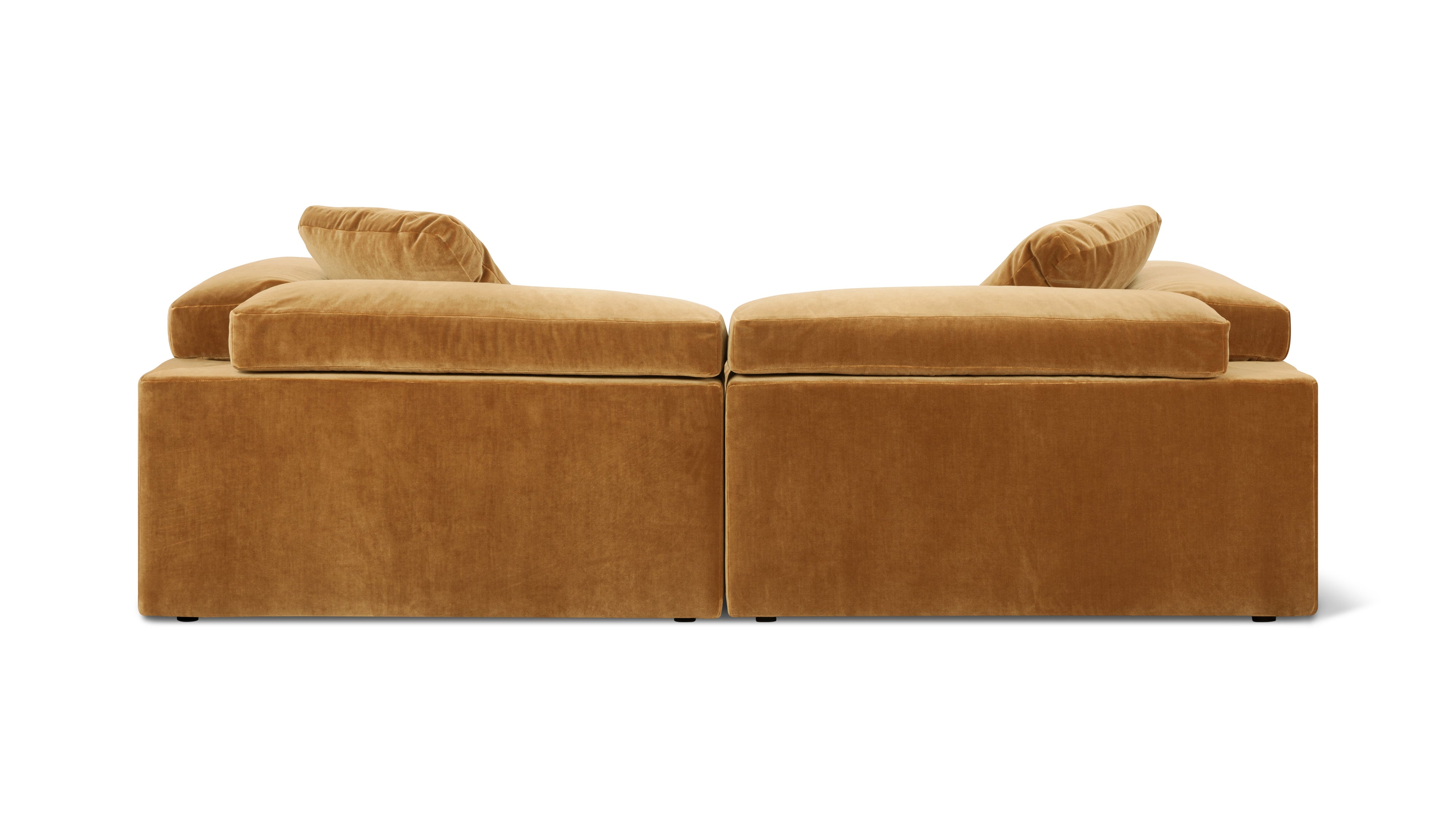 Saddle 2-Piece Modular Sofa, Gold