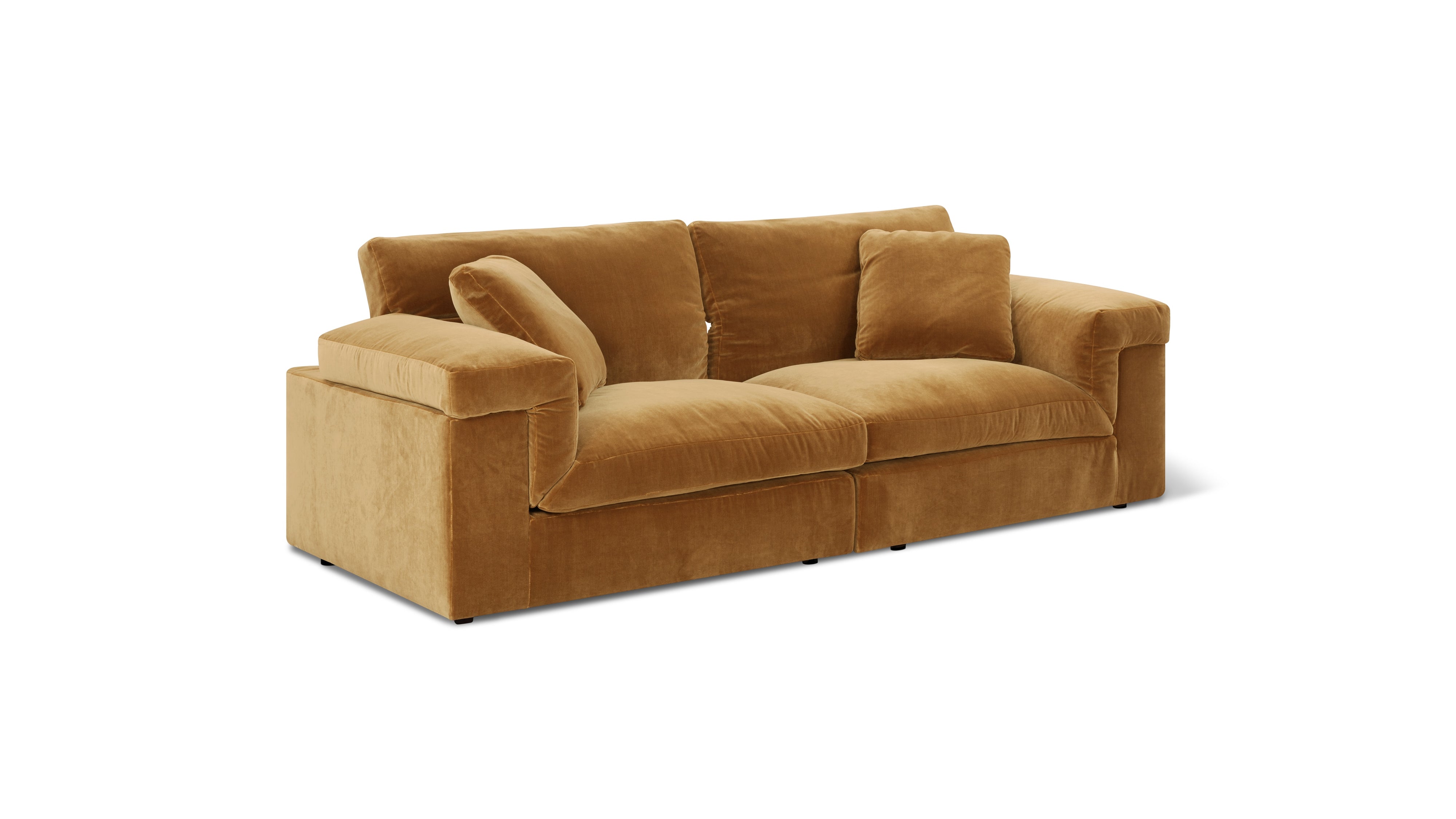 Saddle 2-Piece Modular Sofa, Gold