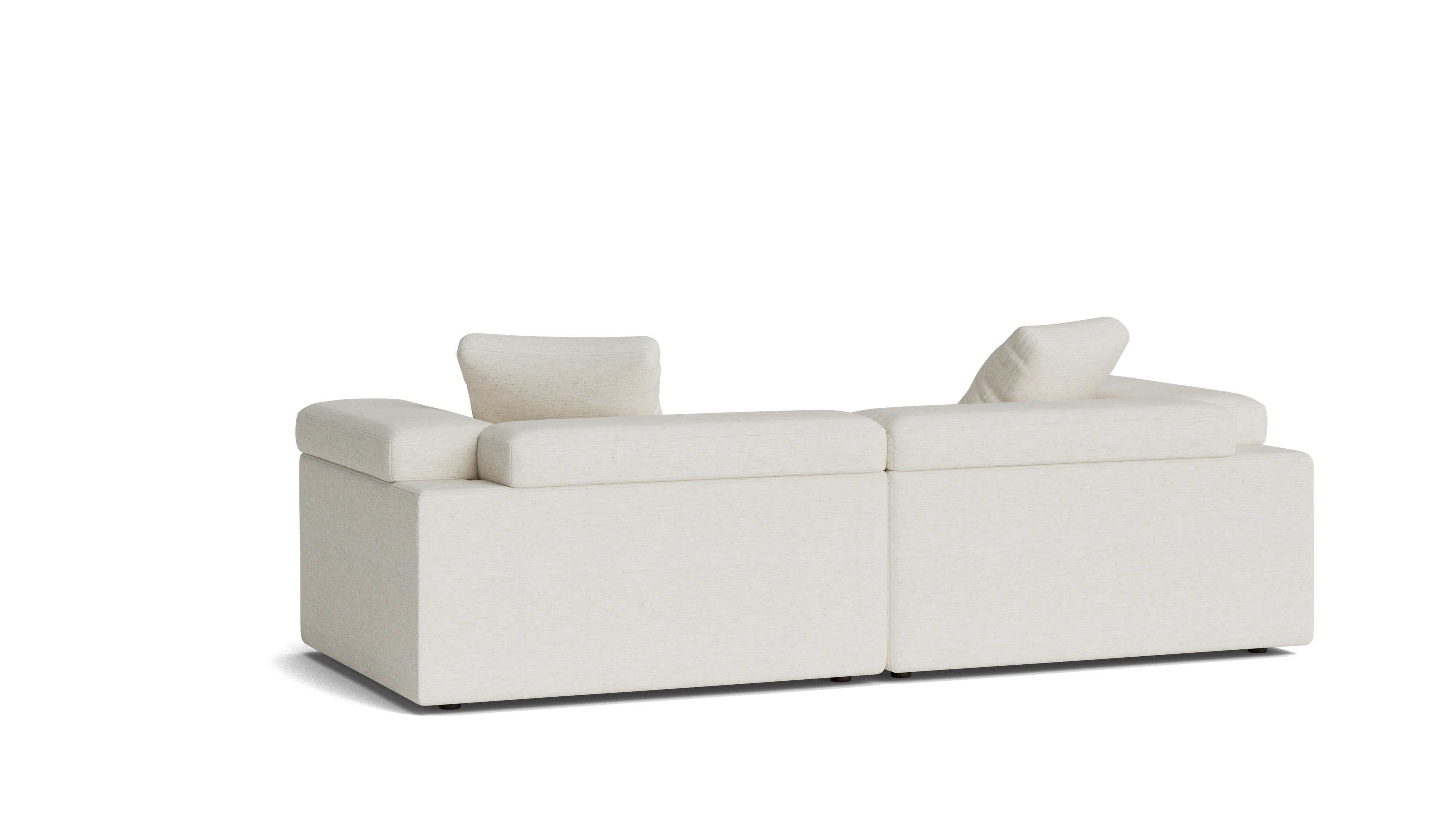 Saddle 3-Piece Modular Sectional, Nomad Snow