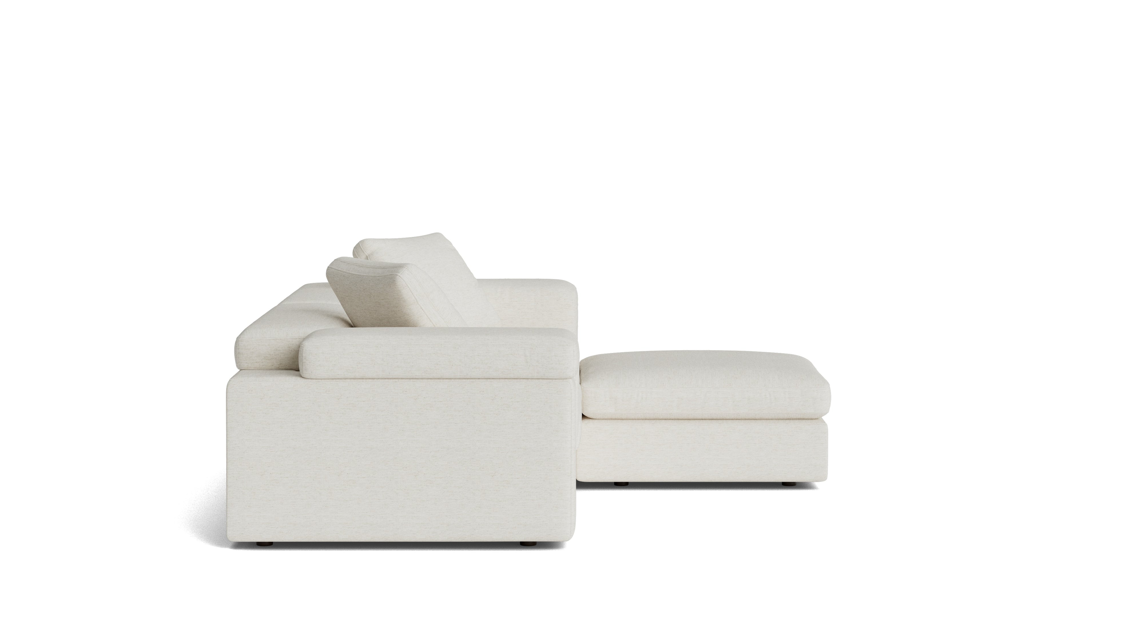 Saddle 3-Piece Modular Sectional, Nomad Snow