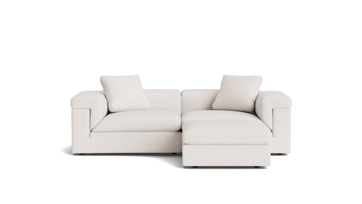 Saddle 3-Piece Modular Sectional, Nomad Snow
