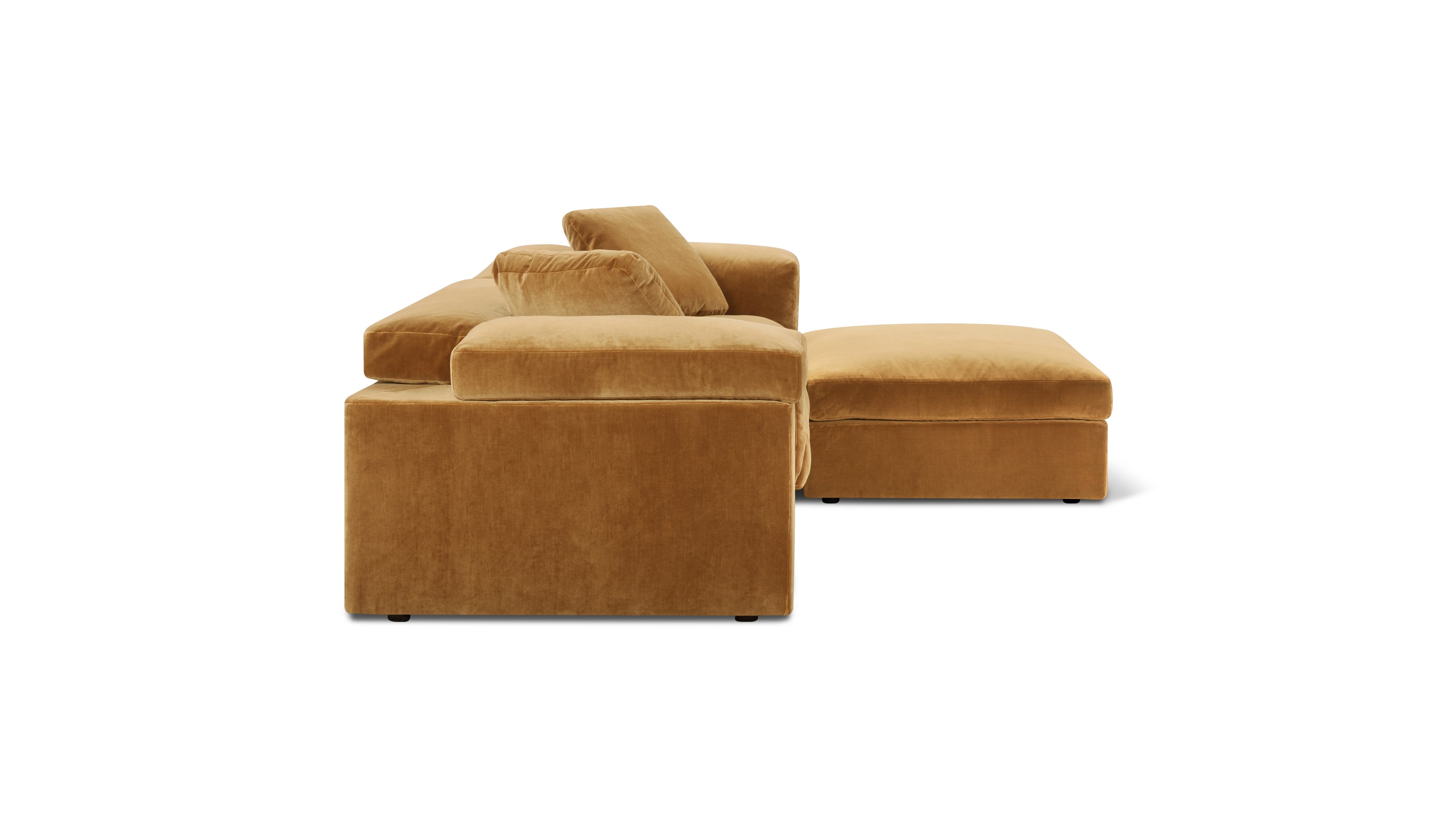 Saddle 3-Piece Modular Sectional, Gold