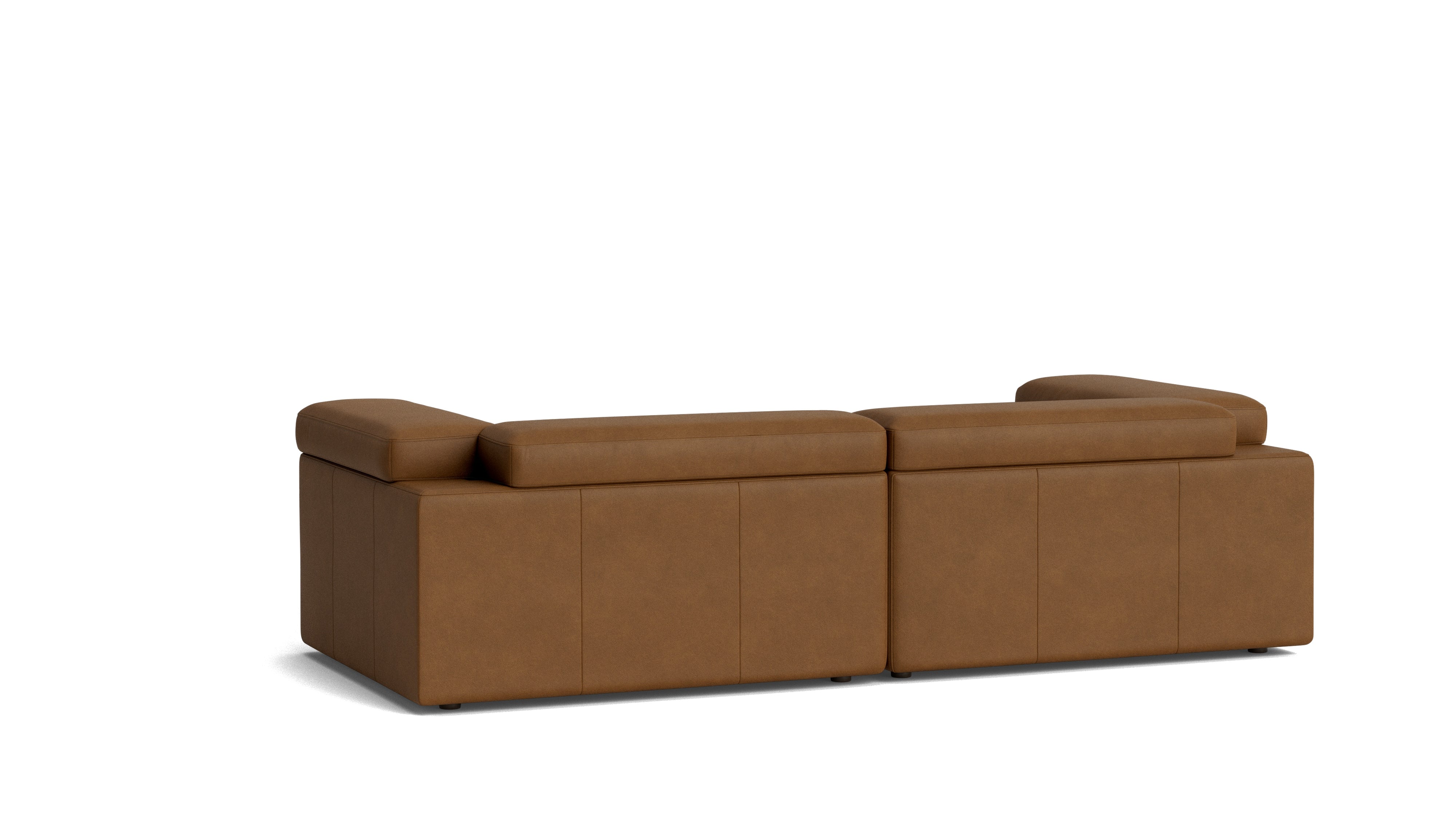 Saddle 3-Piece Modular Sectional, Bourbon