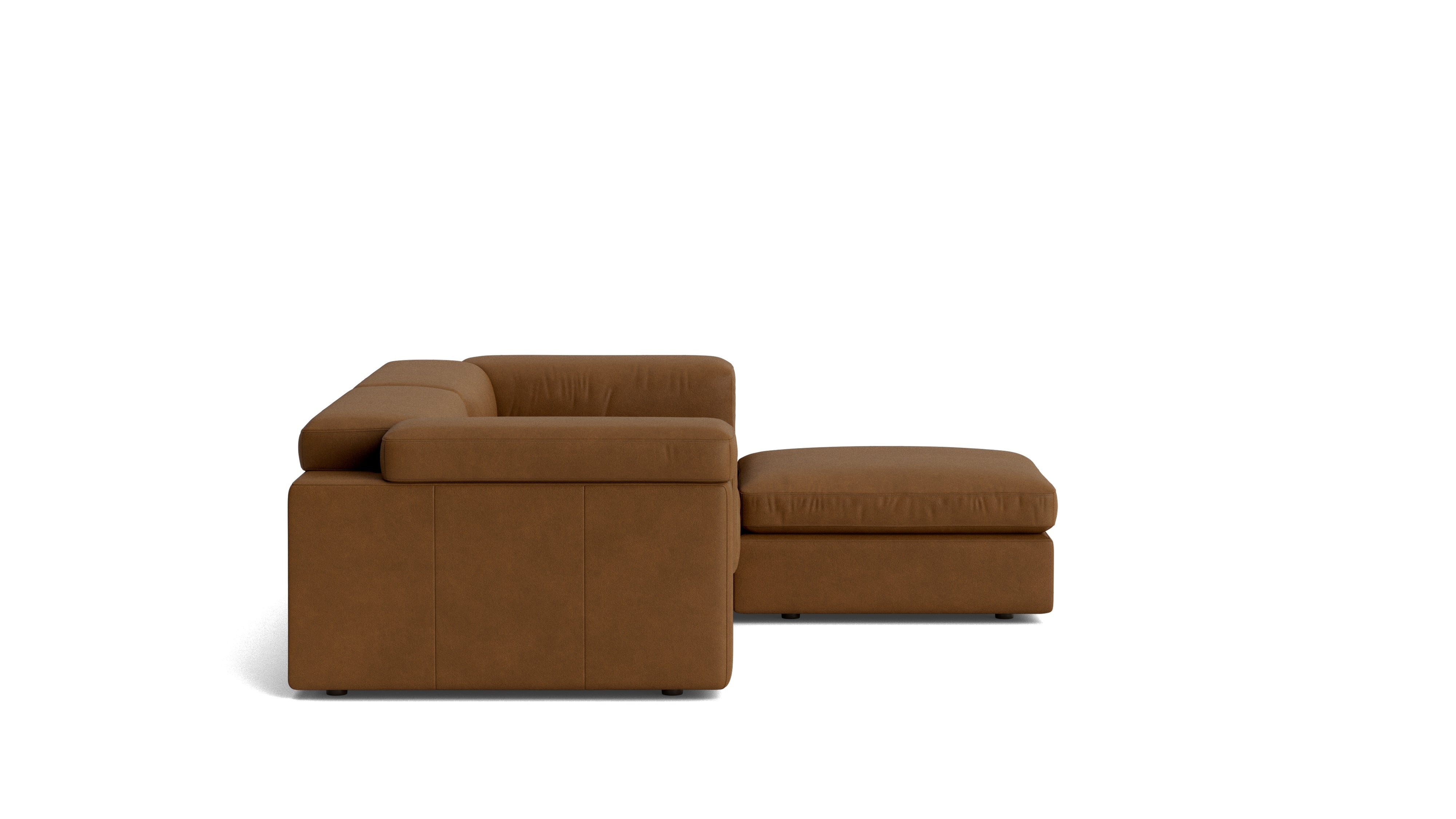 Saddle 3-Piece Modular Sectional, Bourbon