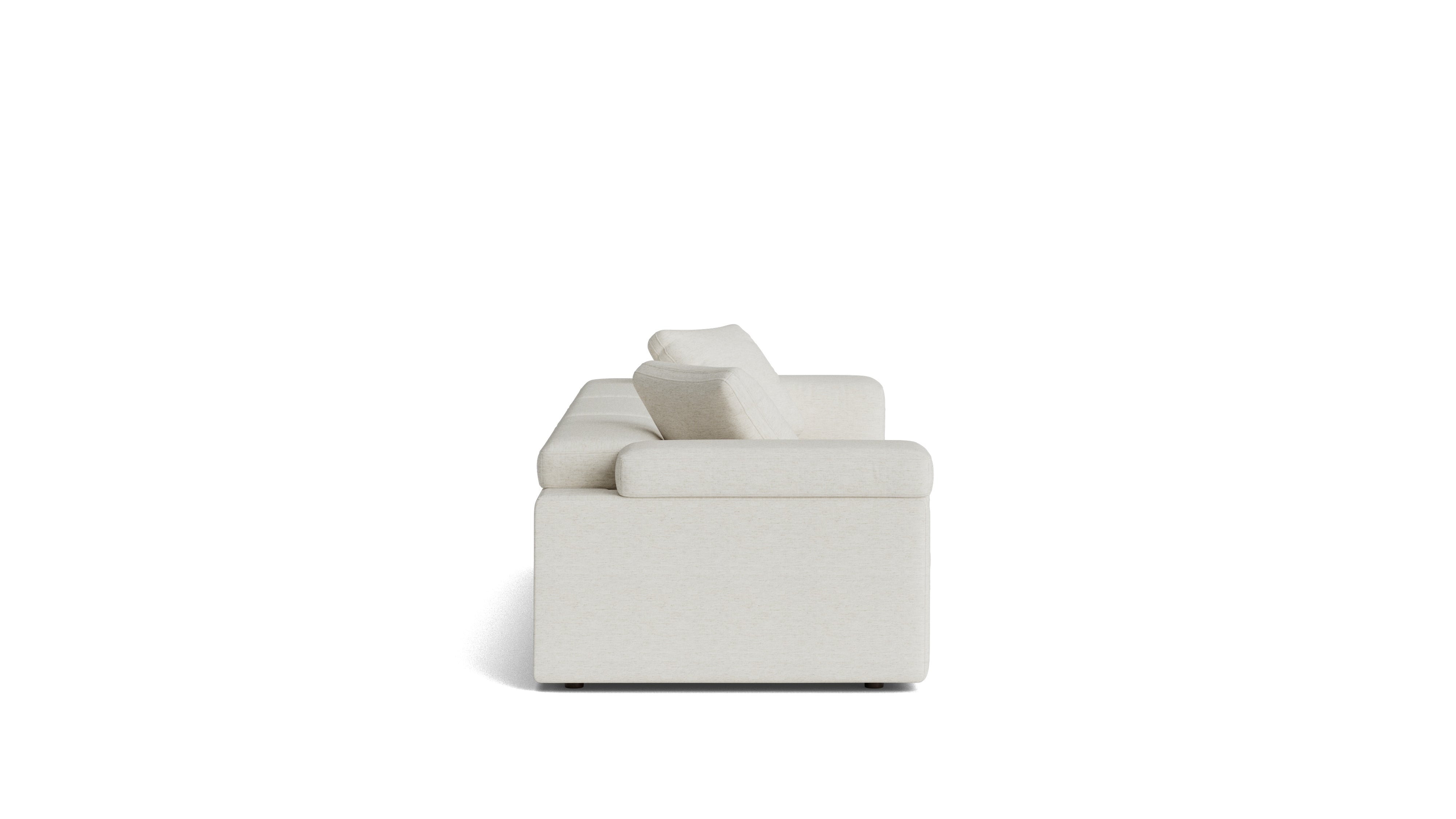 Saddle 3-Piece Modular Sofa, Nomad Snow