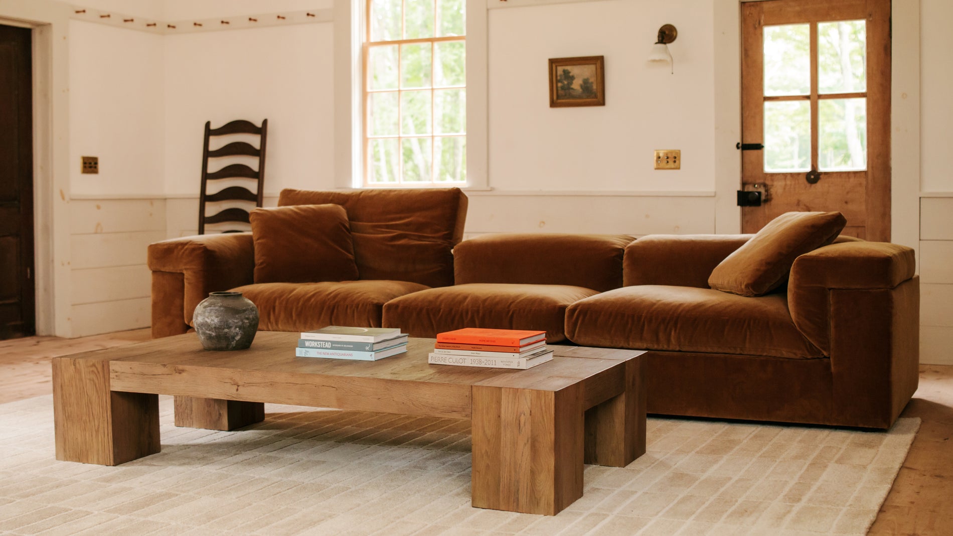Saddle 3-Piece Modular Sofa, Gold_image