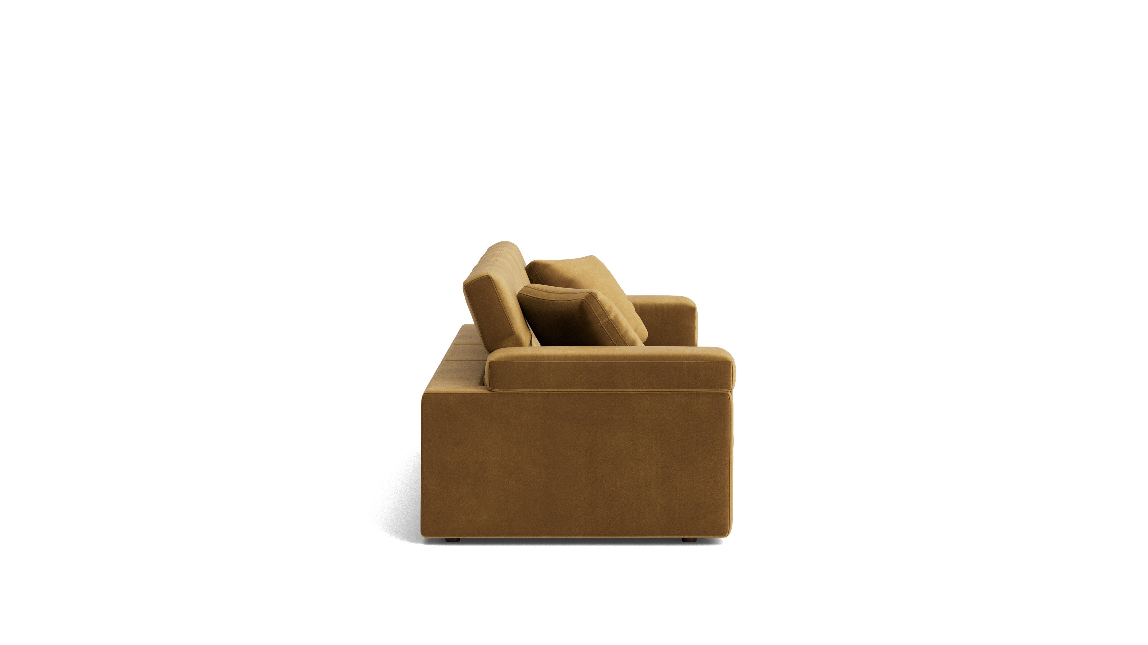 Saddle 3-Piece Modular Sofa, Gold