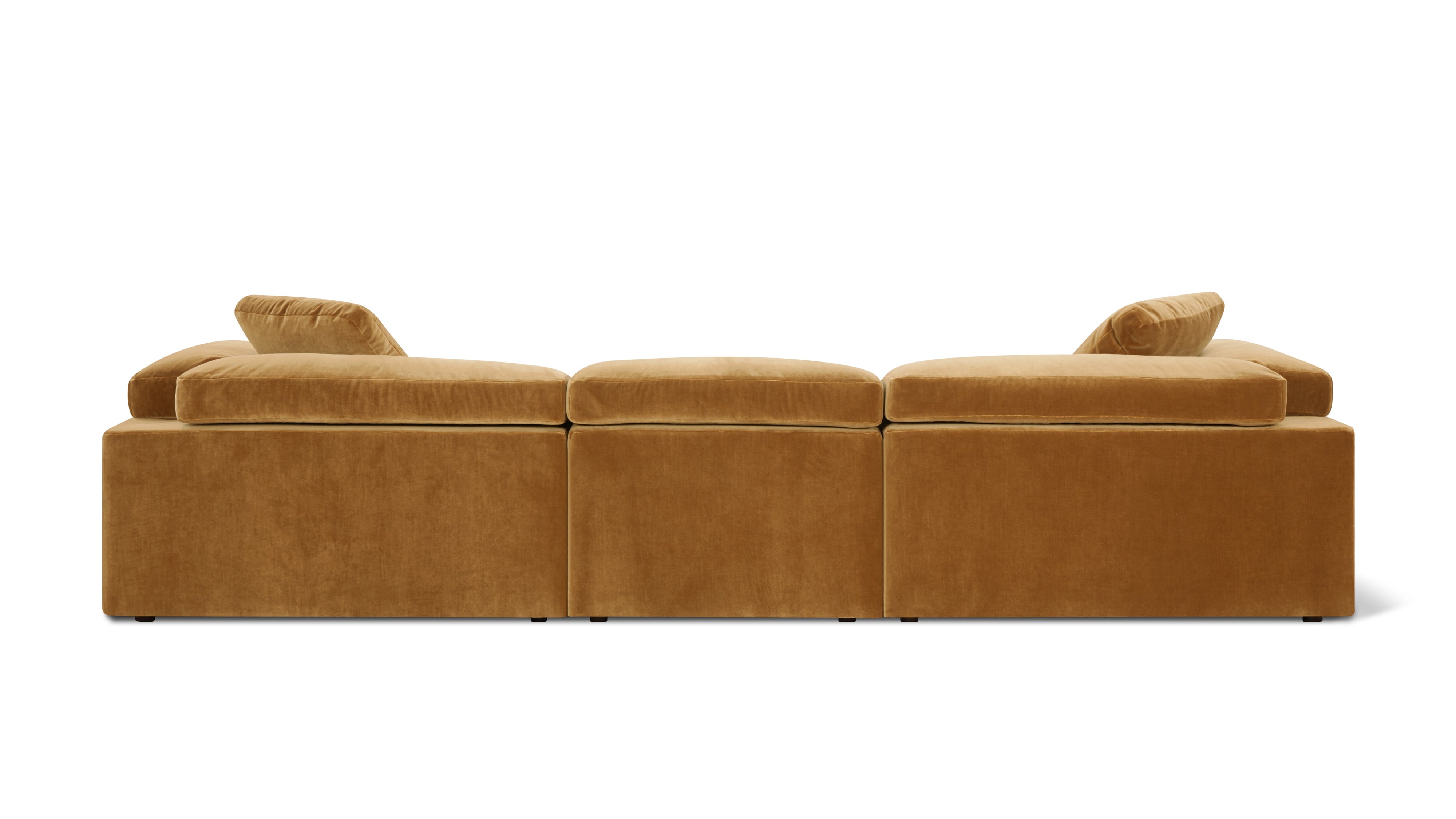 Saddle 3-Piece Modular Sofa, Gold