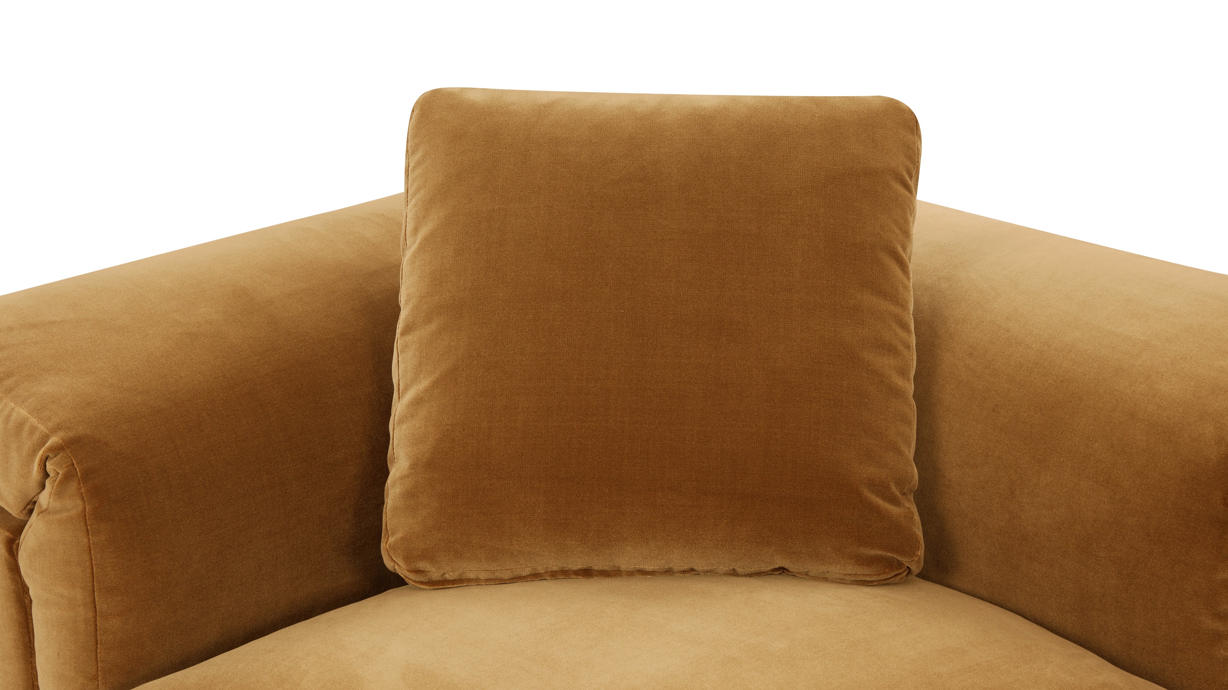 Saddle 3-Piece Modular Sofa, Gold