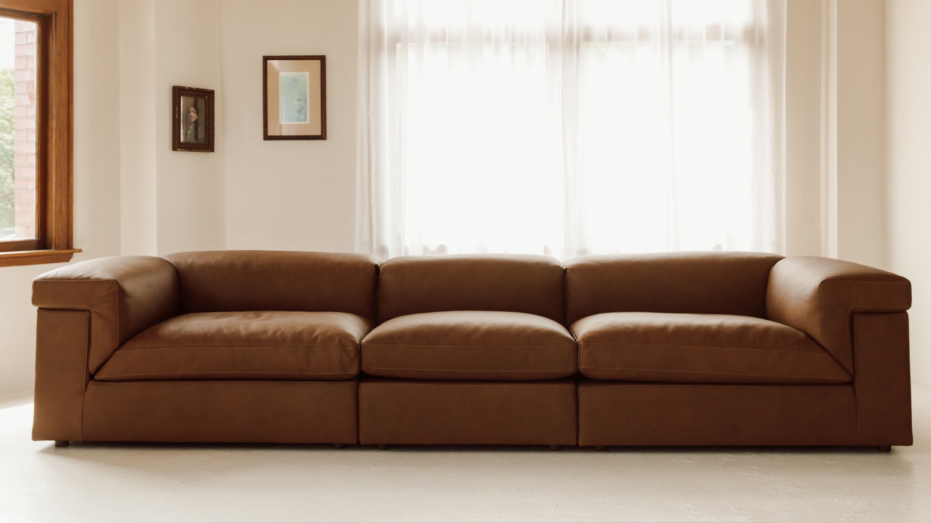 Saddle 3-Piece Modular Sofa, Bourbon_image