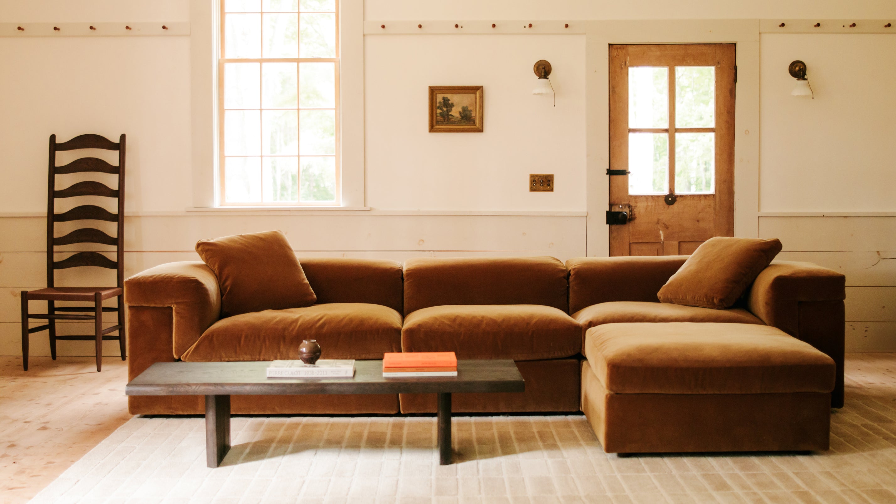 Saddle 4-Piece Modular Sectional, Gold