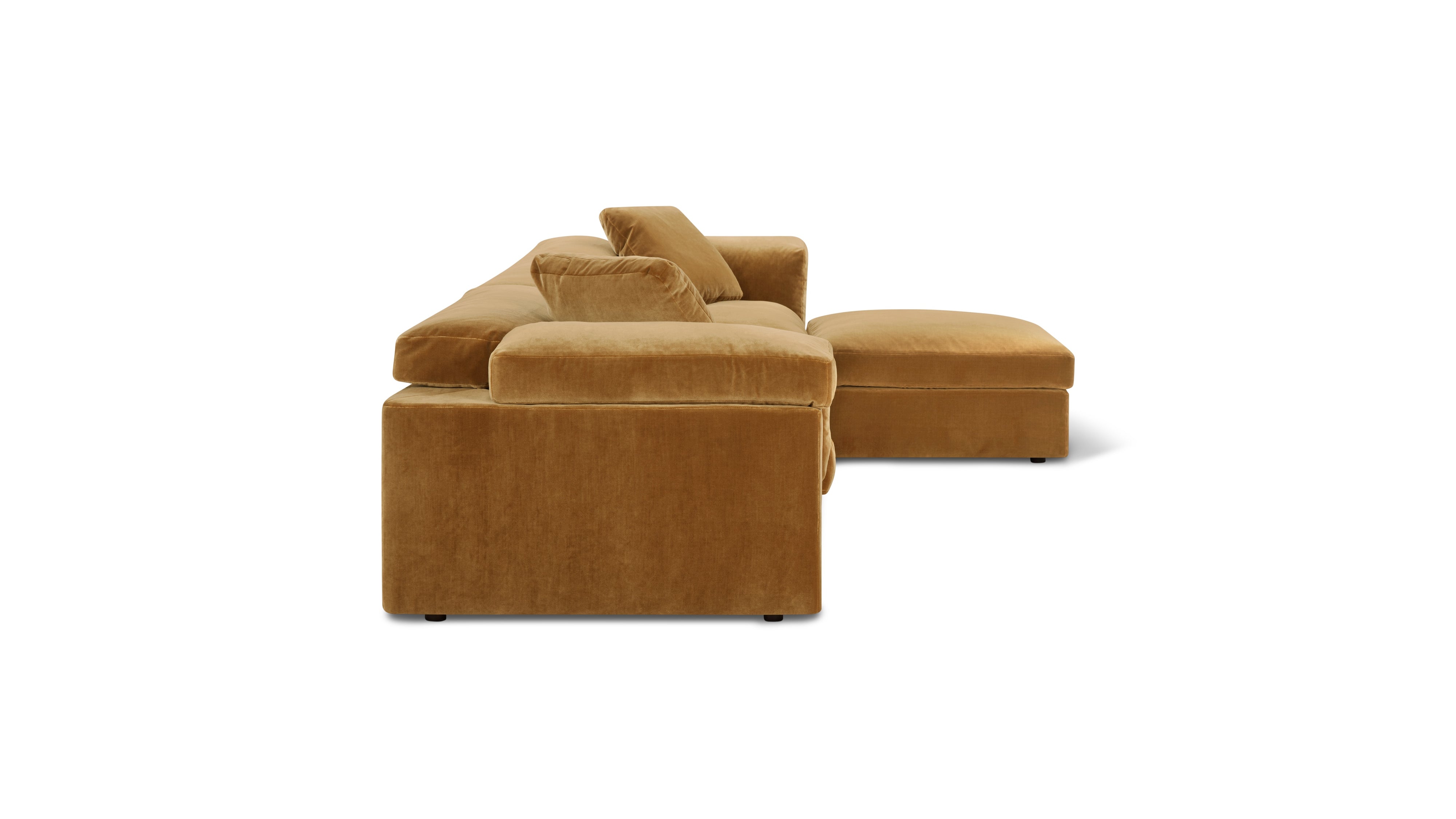 Saddle 4-Piece Modular Sectional, Gold