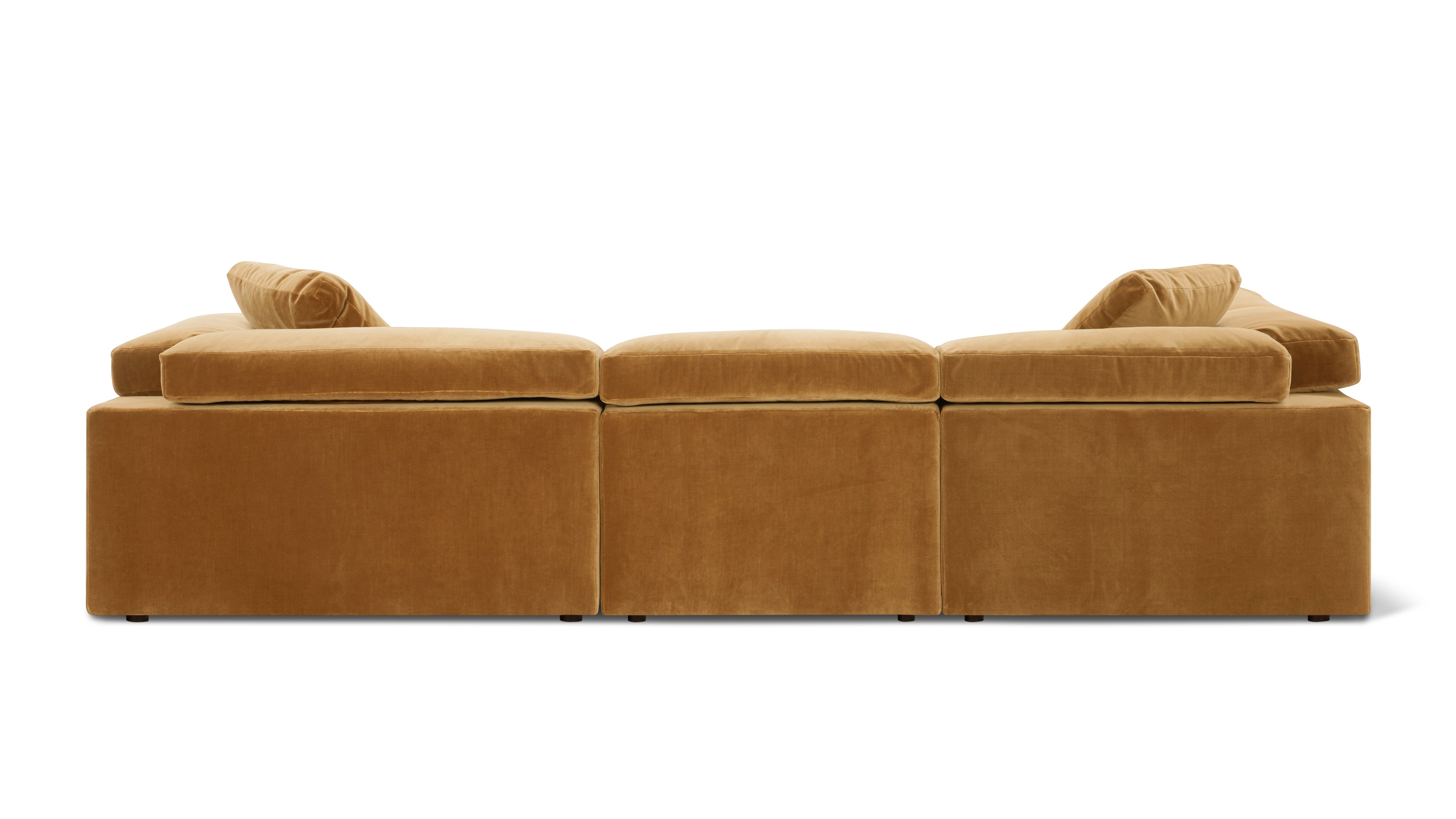 Saddle 4-Piece Modular Sectional Left, Gold