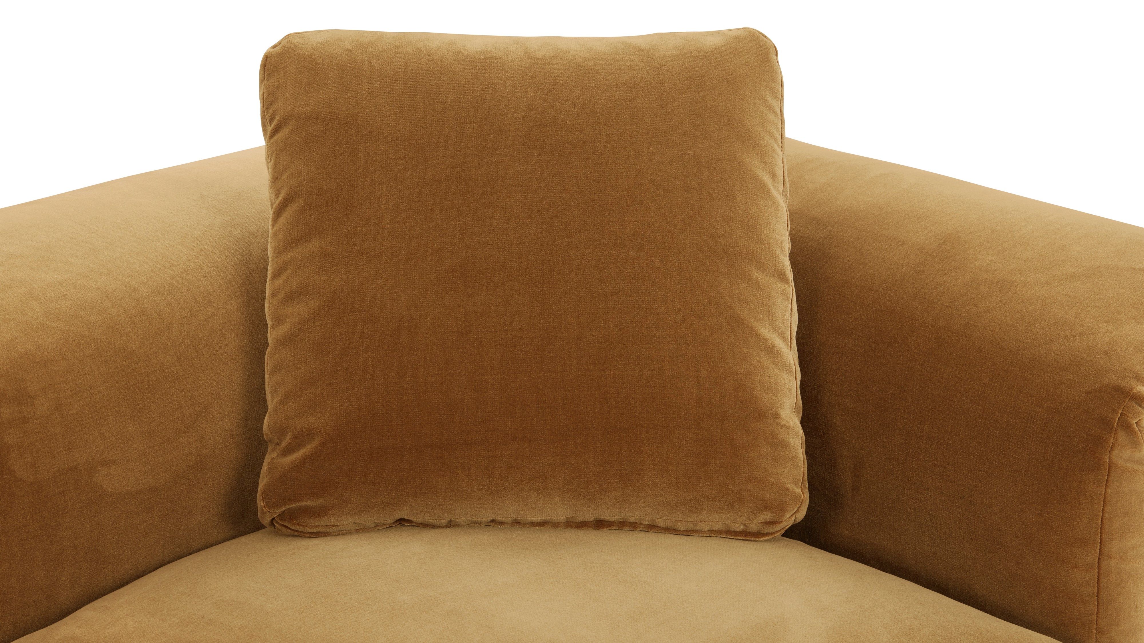 Saddle 4-Piece Modular Sectional Left, Gold