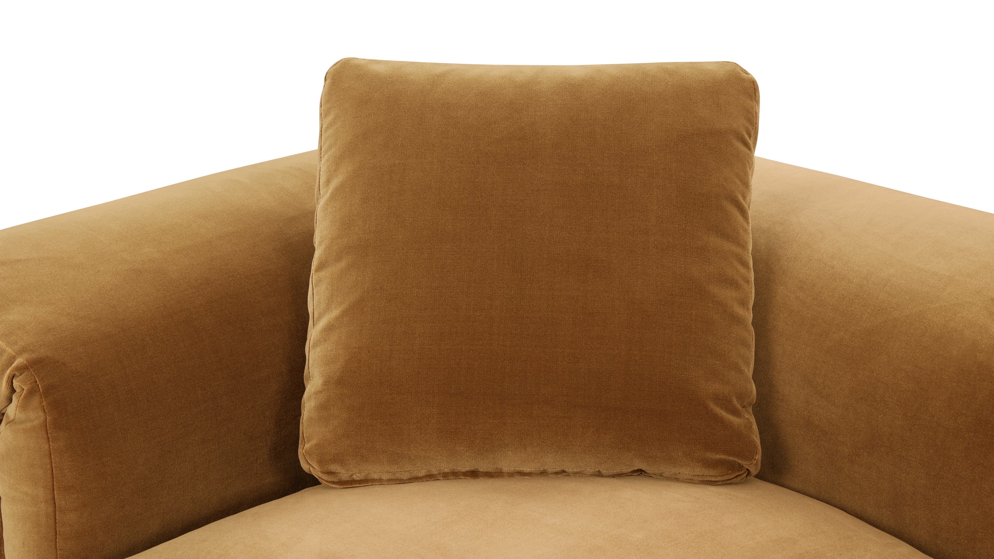 Saddle 4-Piece Modular Sectional Right, Gold