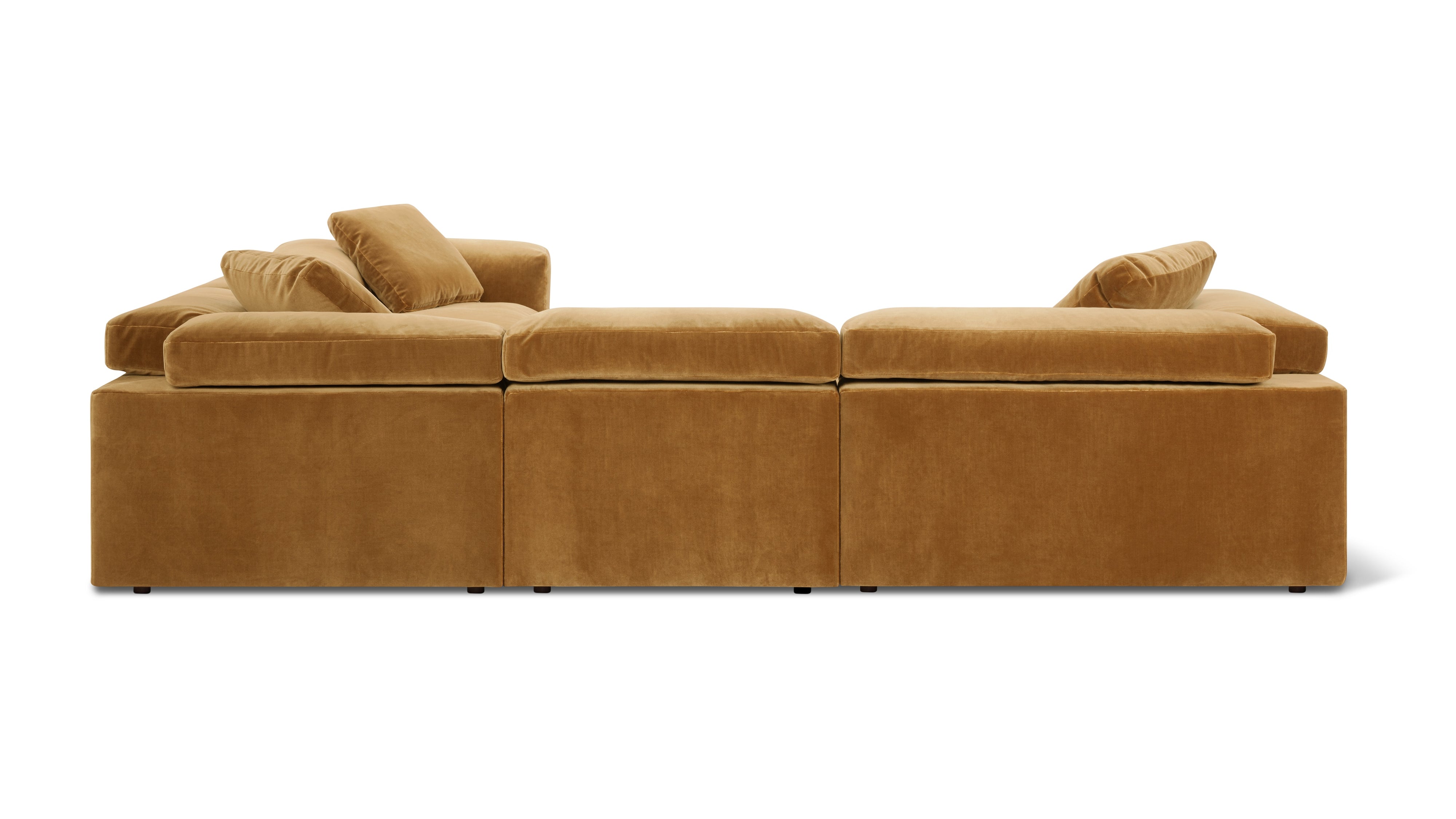 Saddle 5-Piece Modular Sectional Closed, Gold